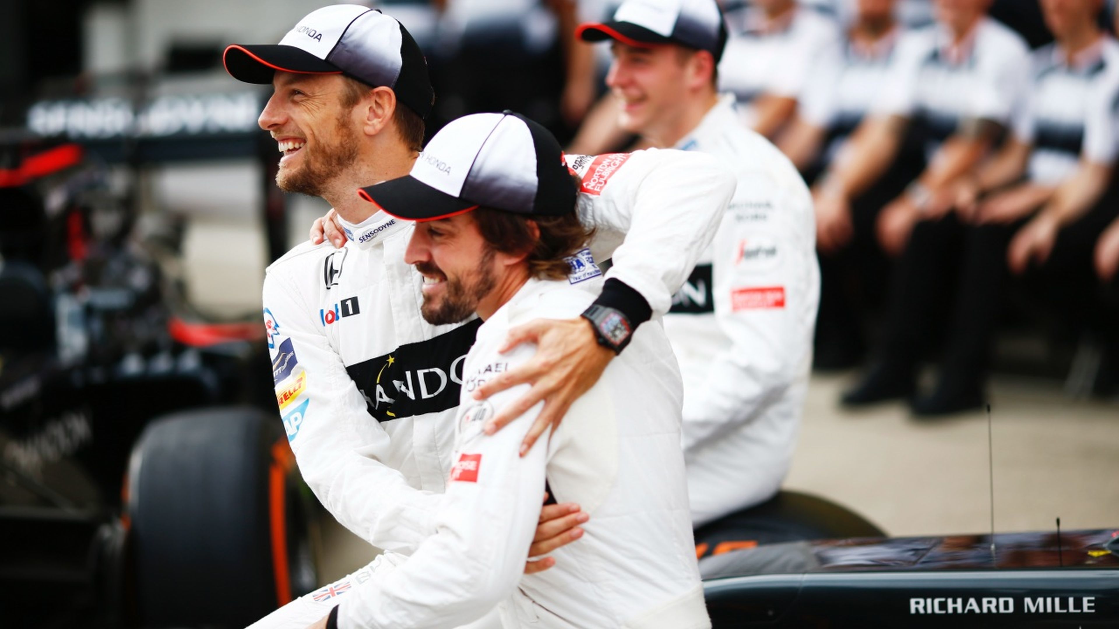 Fernando Alonso y Jenson Button