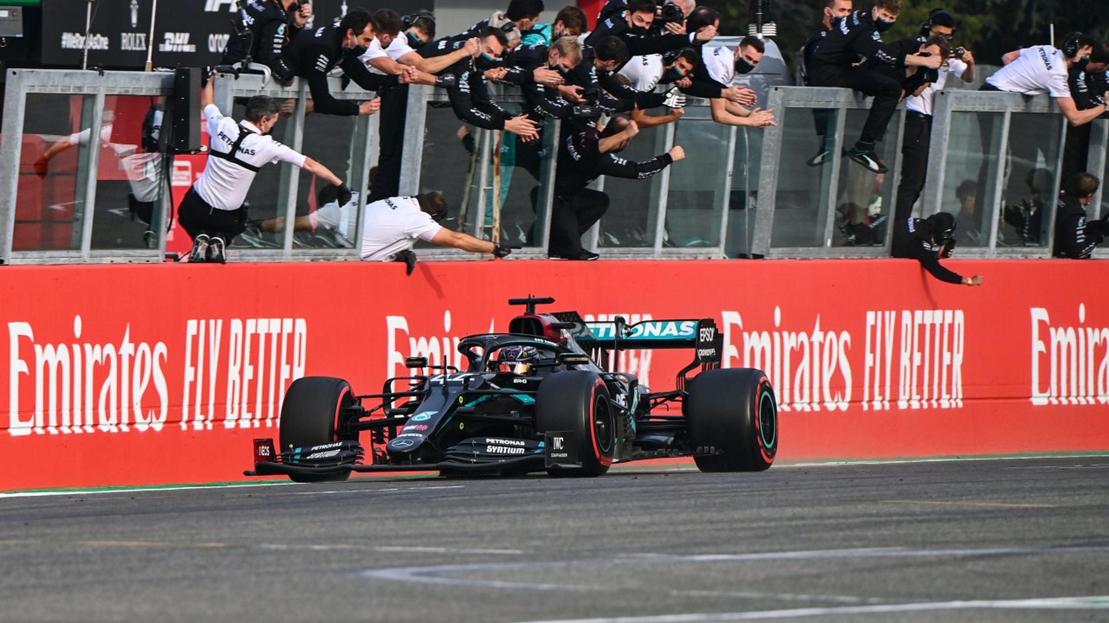 Lewis Hamilton en Imola