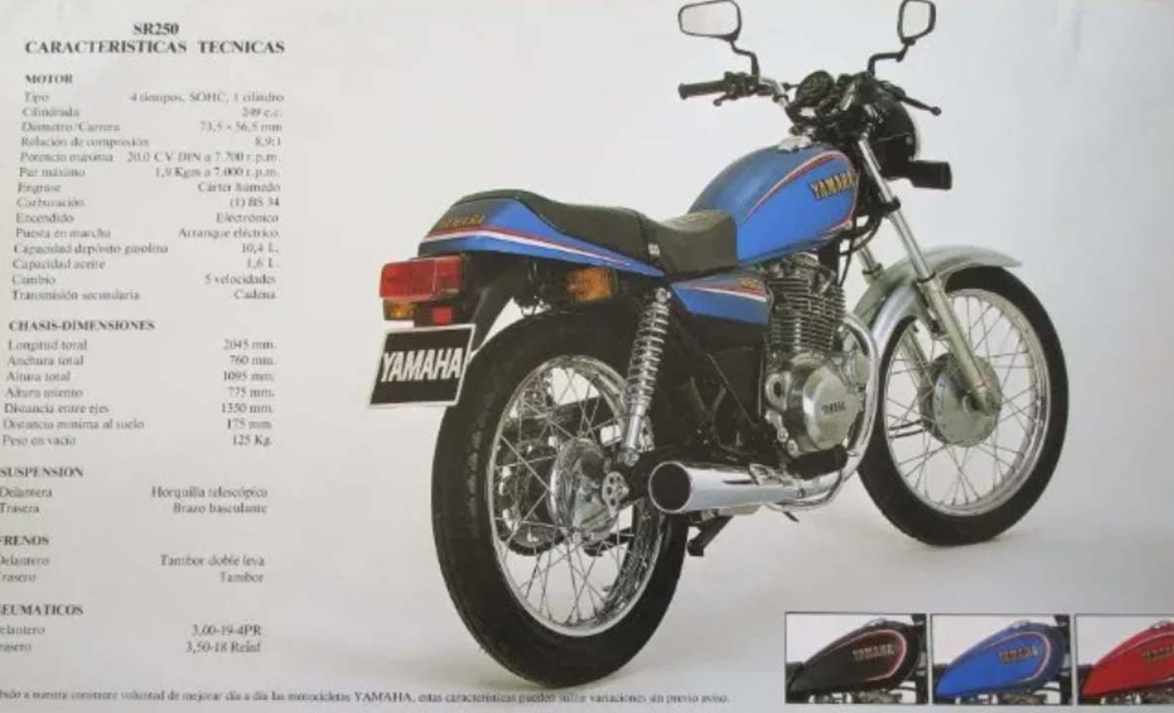 Las mejores Yamaha de la Historia: Yamaha SR 250
