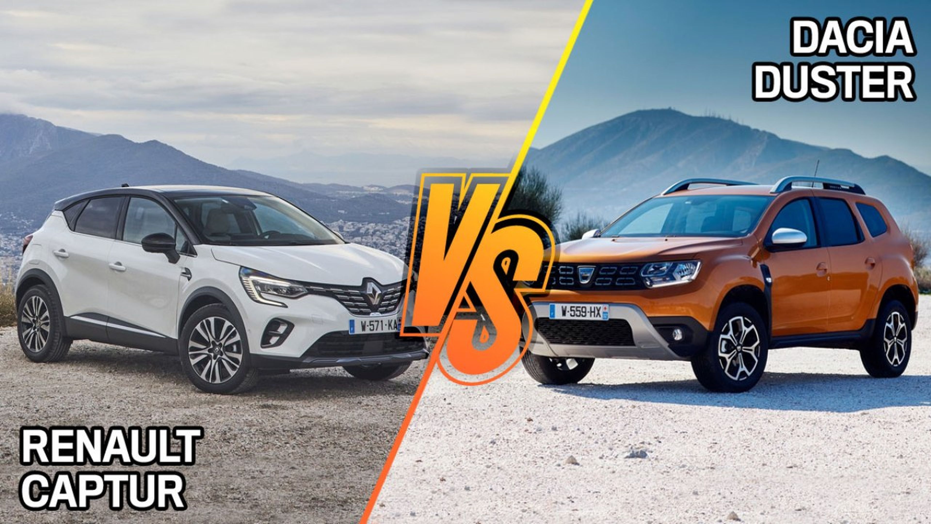Dacia Duster vs Renault Captur 2021