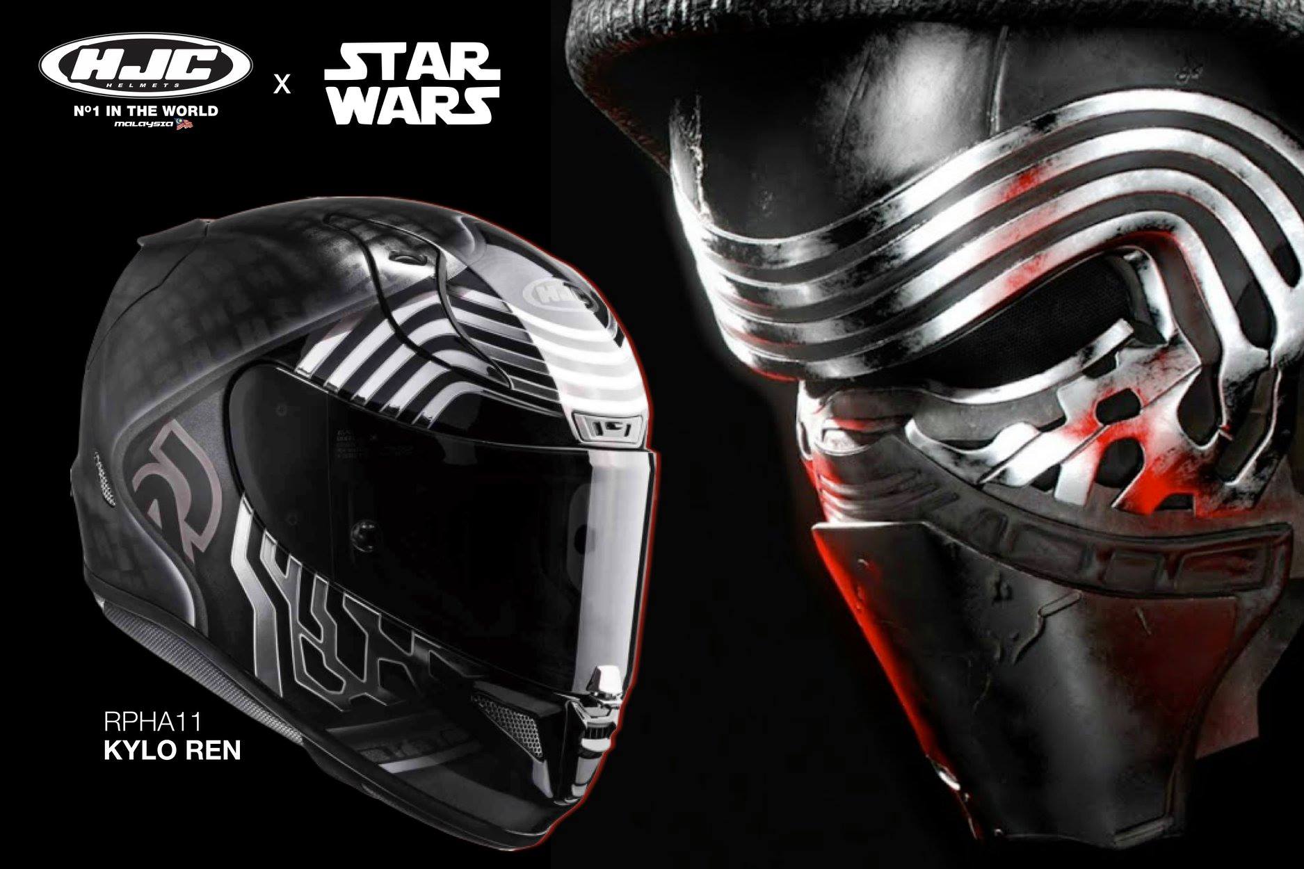 mezcla base argumento Cuesta 500€ pero este casco de moto de Kylo Ren es el mejor que existe: es  de carbono y con licencia de Star Wars -- Motos -- Autobild.es