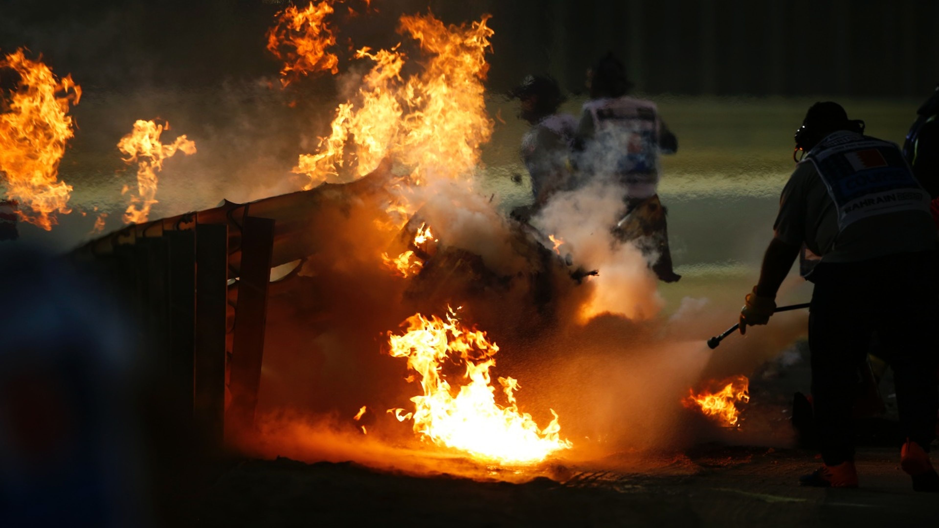 Accidente de Romain Grosjean en Bahréin