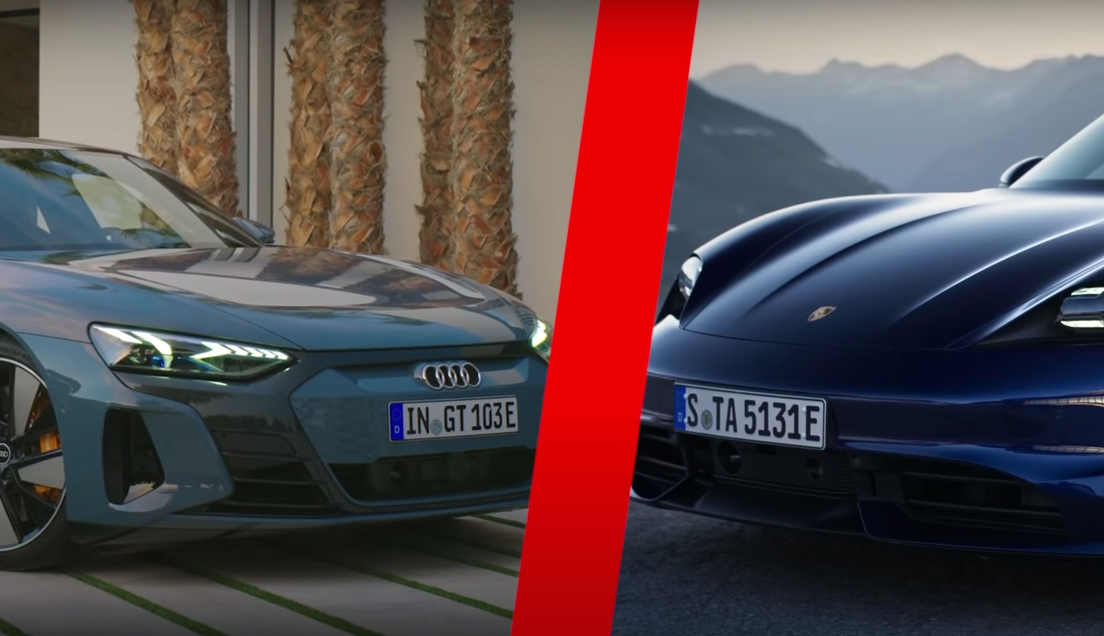 Audi e-tron GT y Porsche Taycan