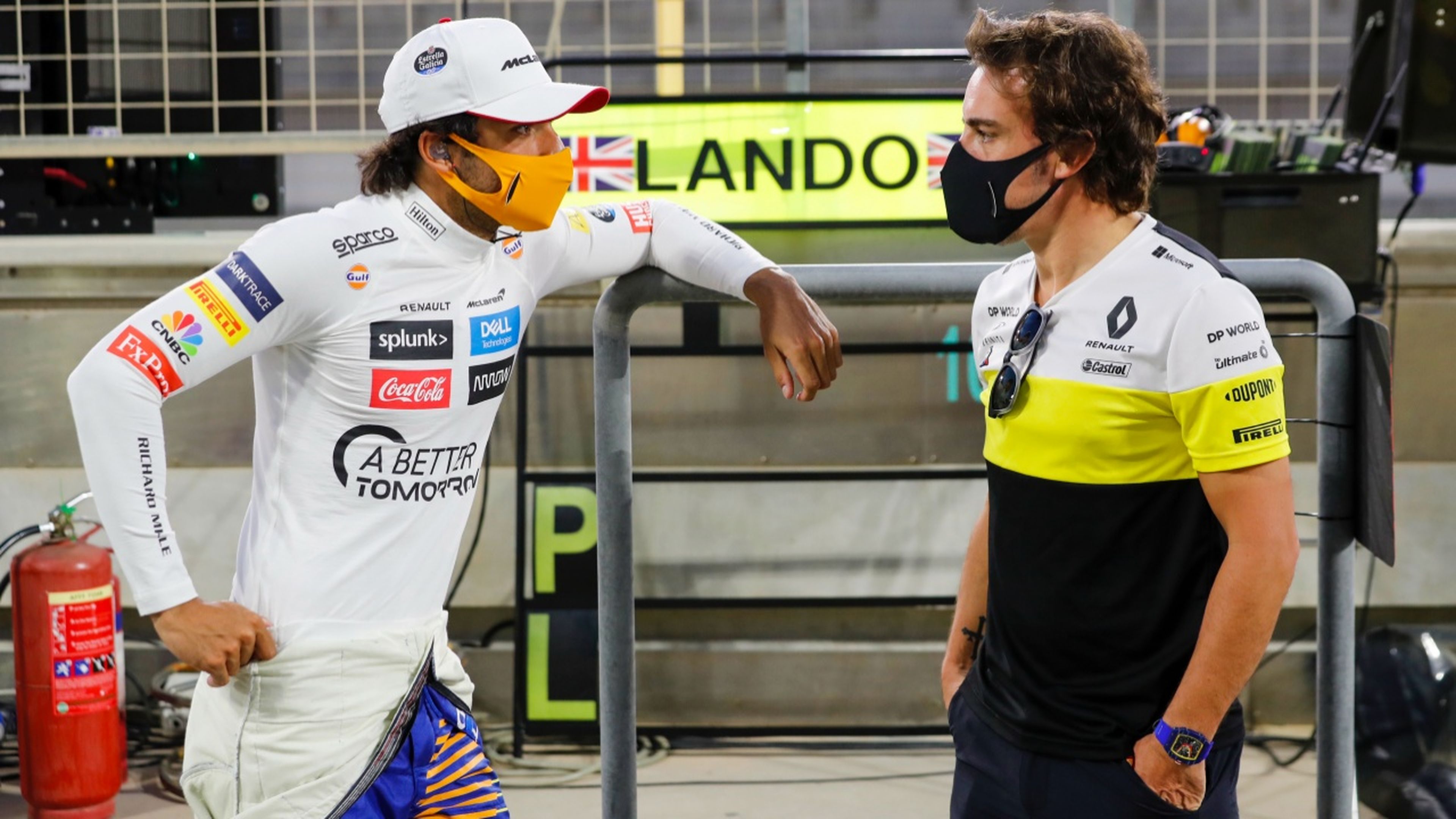 Carlos Sainz y Fernando Alonso