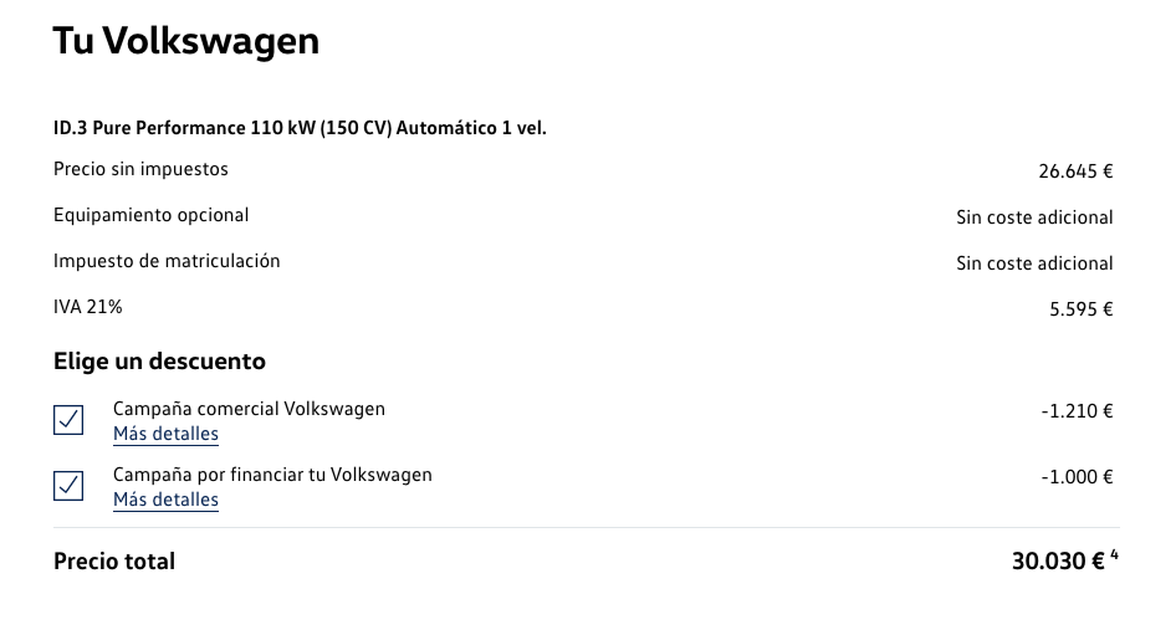 VW ID.3 con Plan Moves III