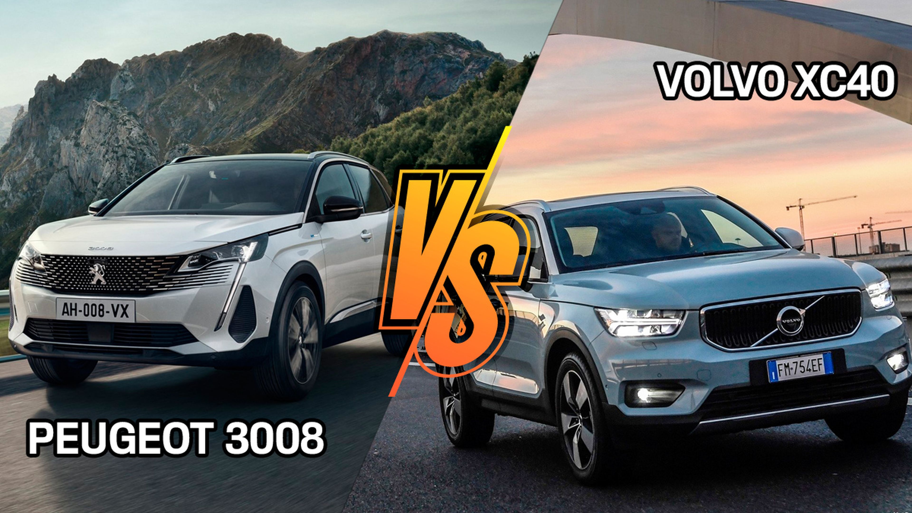 Peugeot 3008 2021 o Volvo XC40, ¿cuál es mejor?