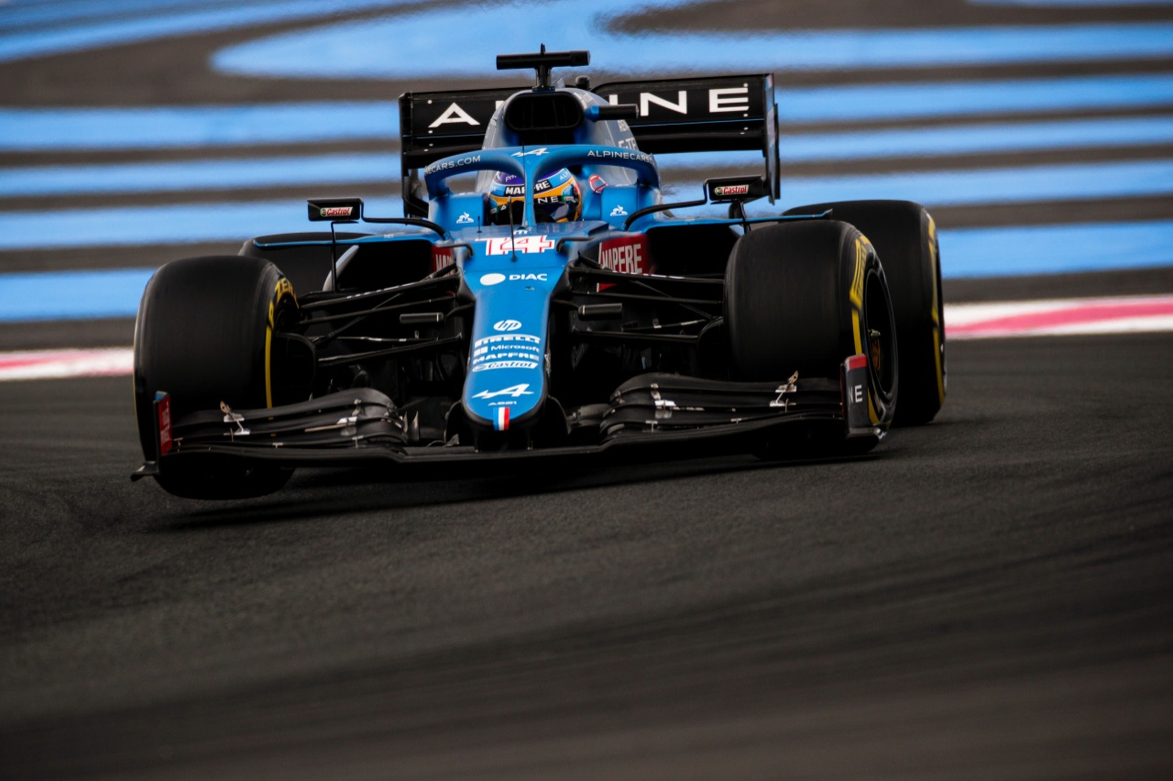 Fernando Alonso en la clasificación del GP Francia F1
