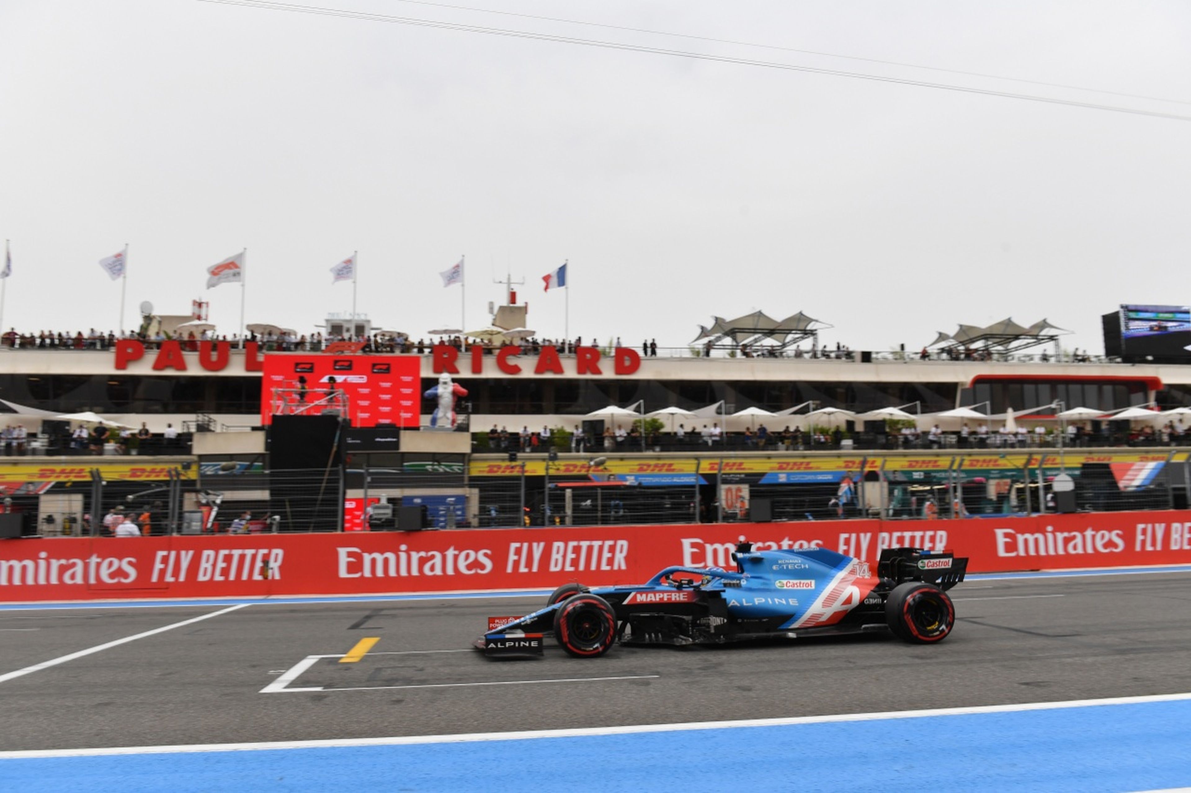 Fernando Alonso en el GP Francia 2021