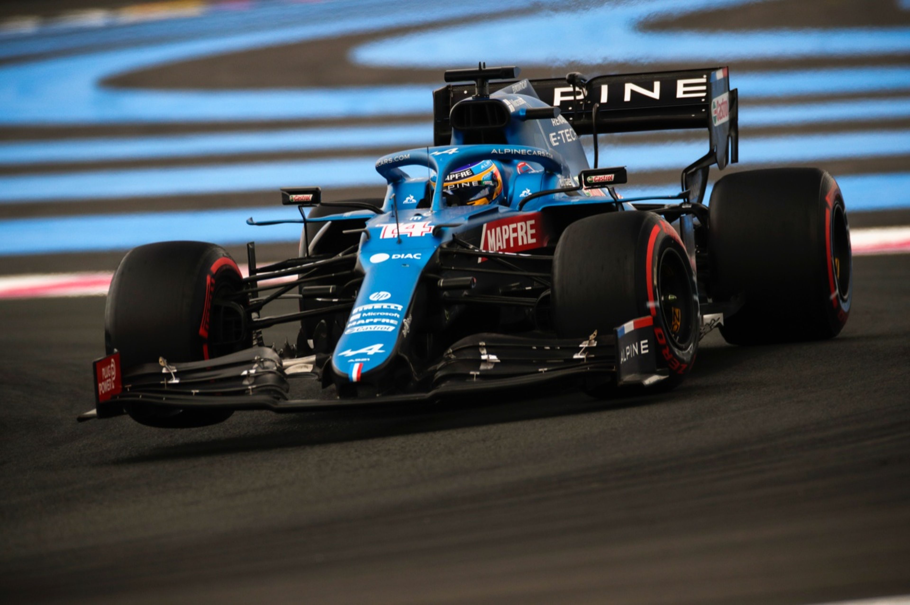 Fernando Alonso en el GP de Francia de F1