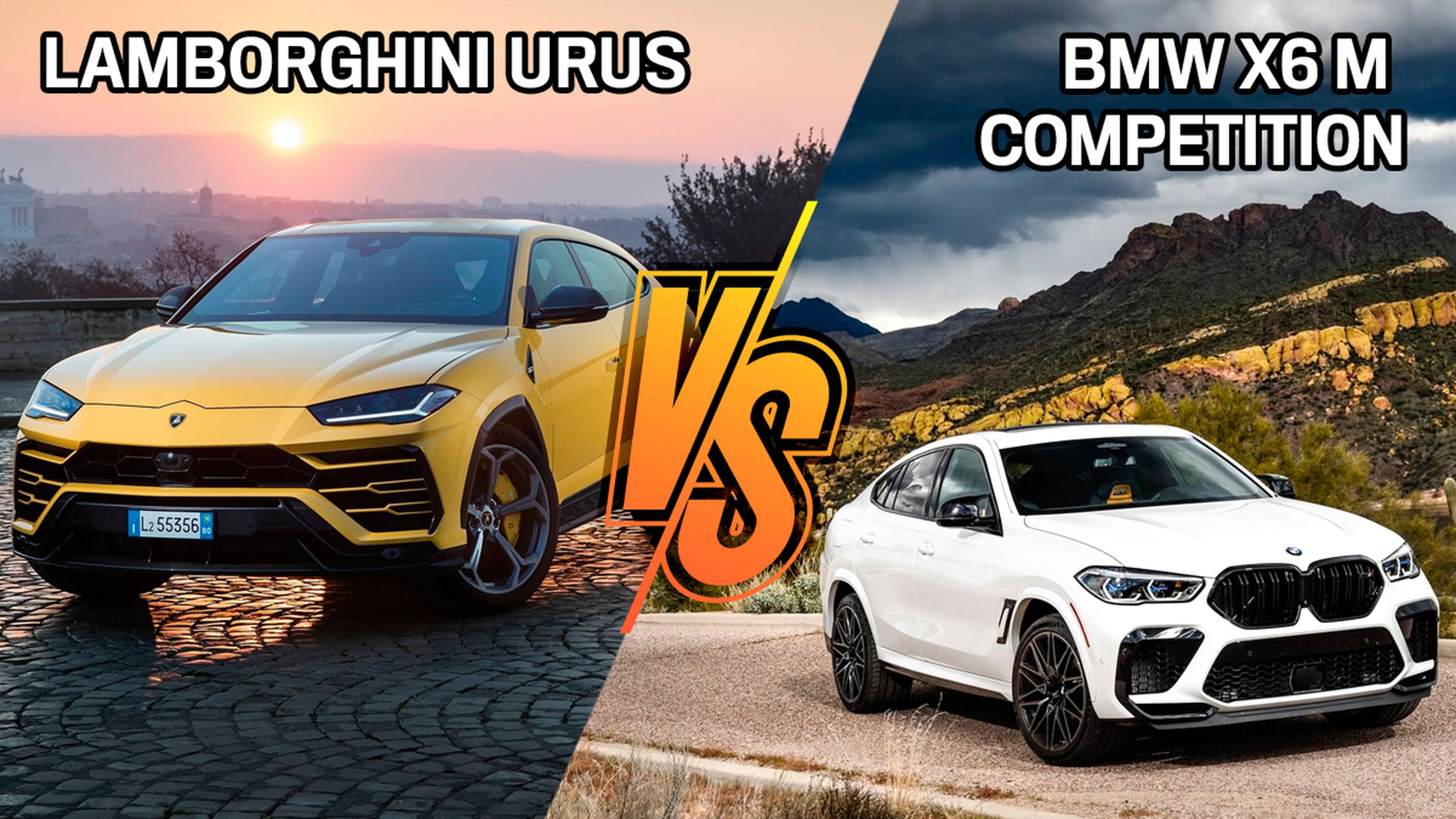 Lamborghini Urus o BMW X6 M Competition, ¿cuál es mejor?