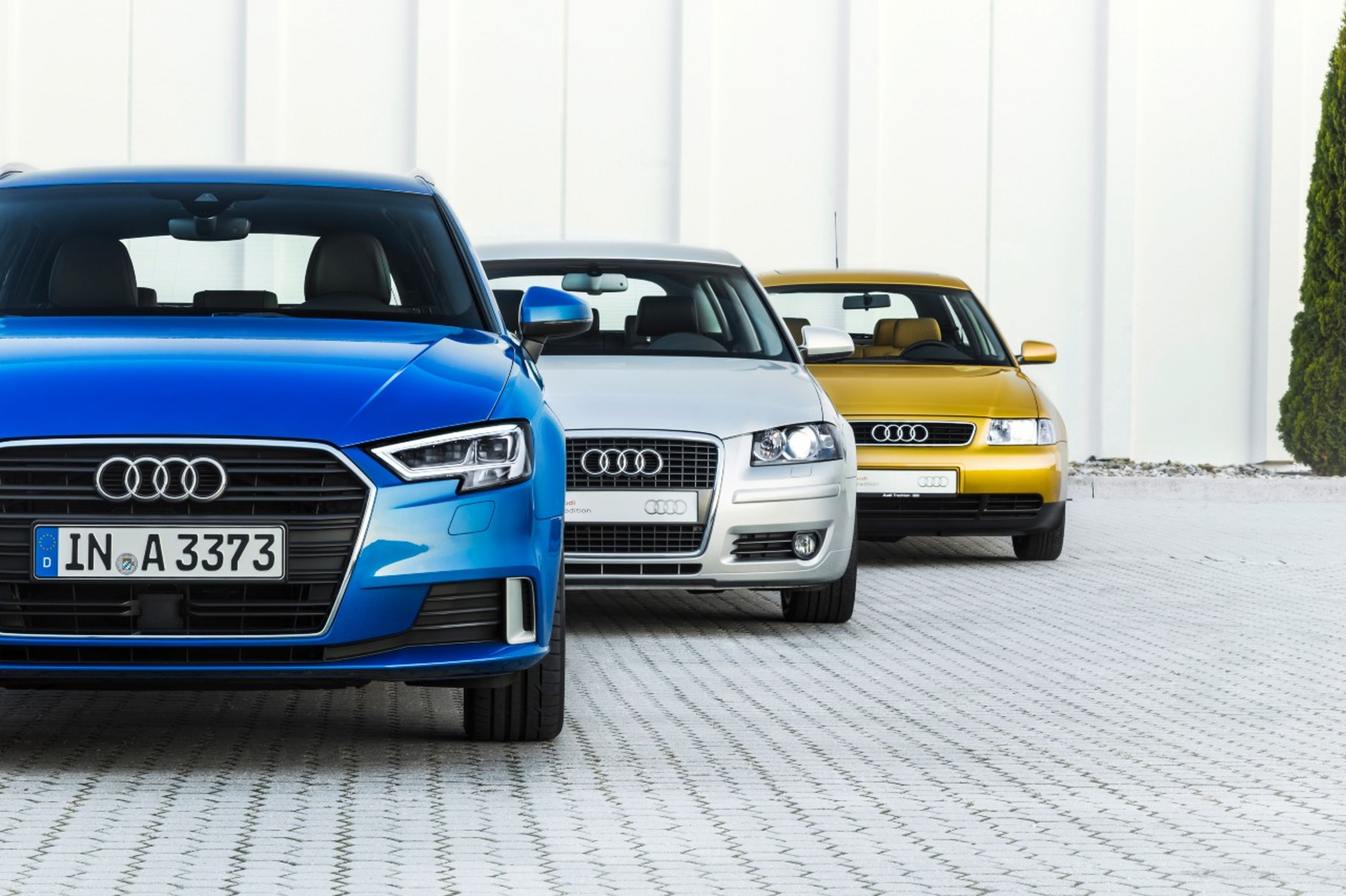 Las tres primeras generaciones del Audi A3.