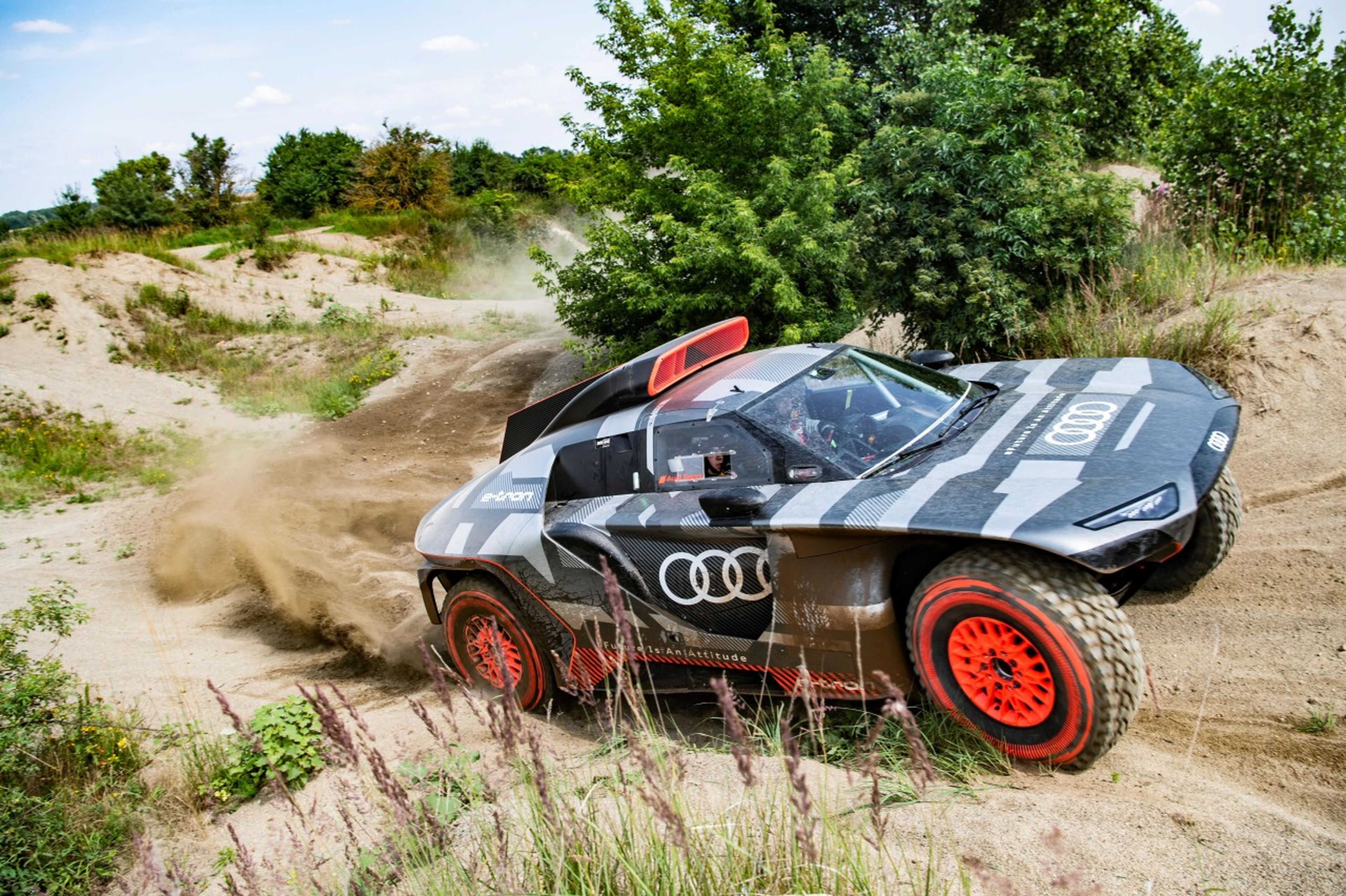 Audi RS Q e-tron Dakar acción