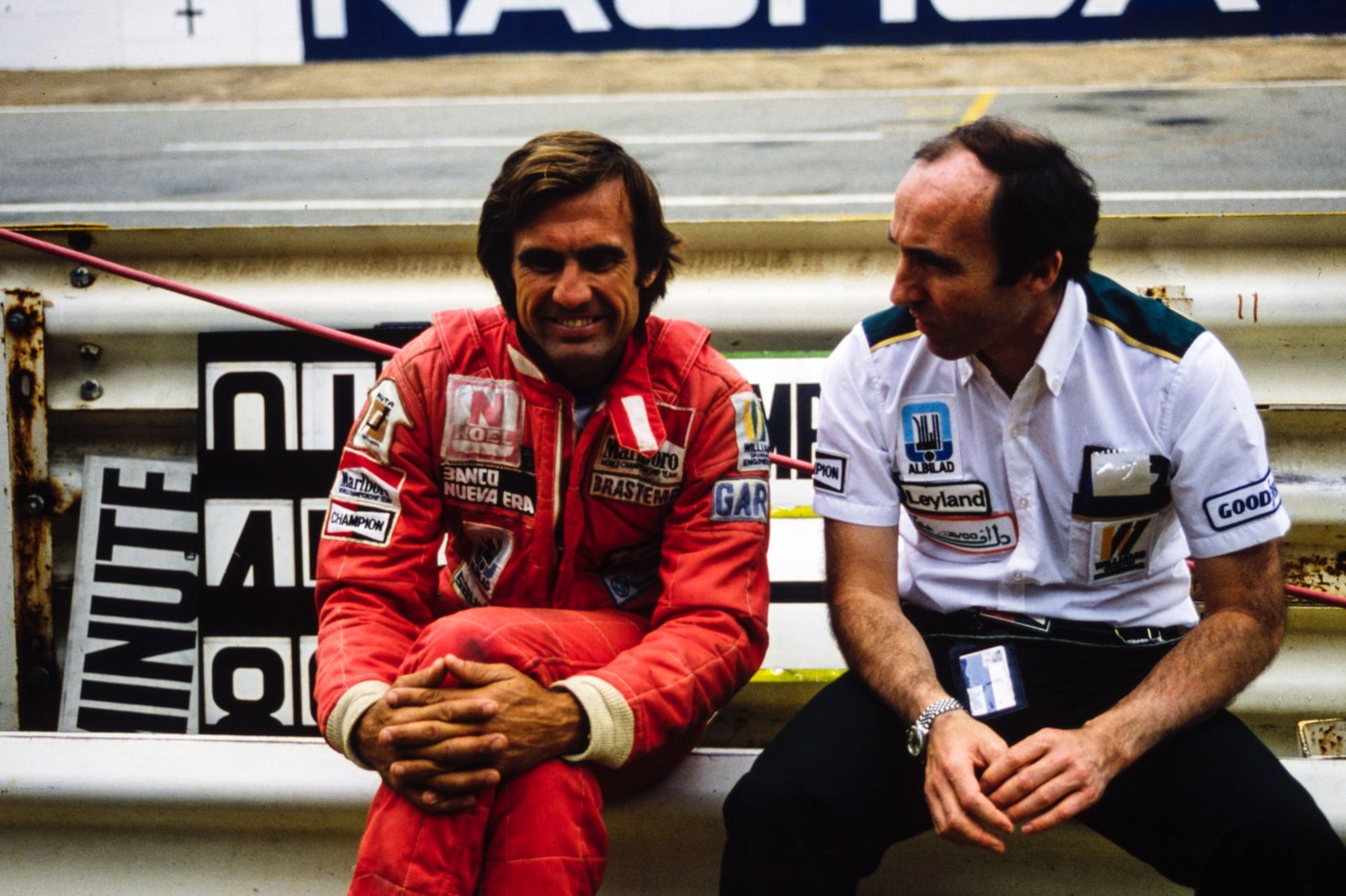 Carlos Reutemann y Frank Williams
