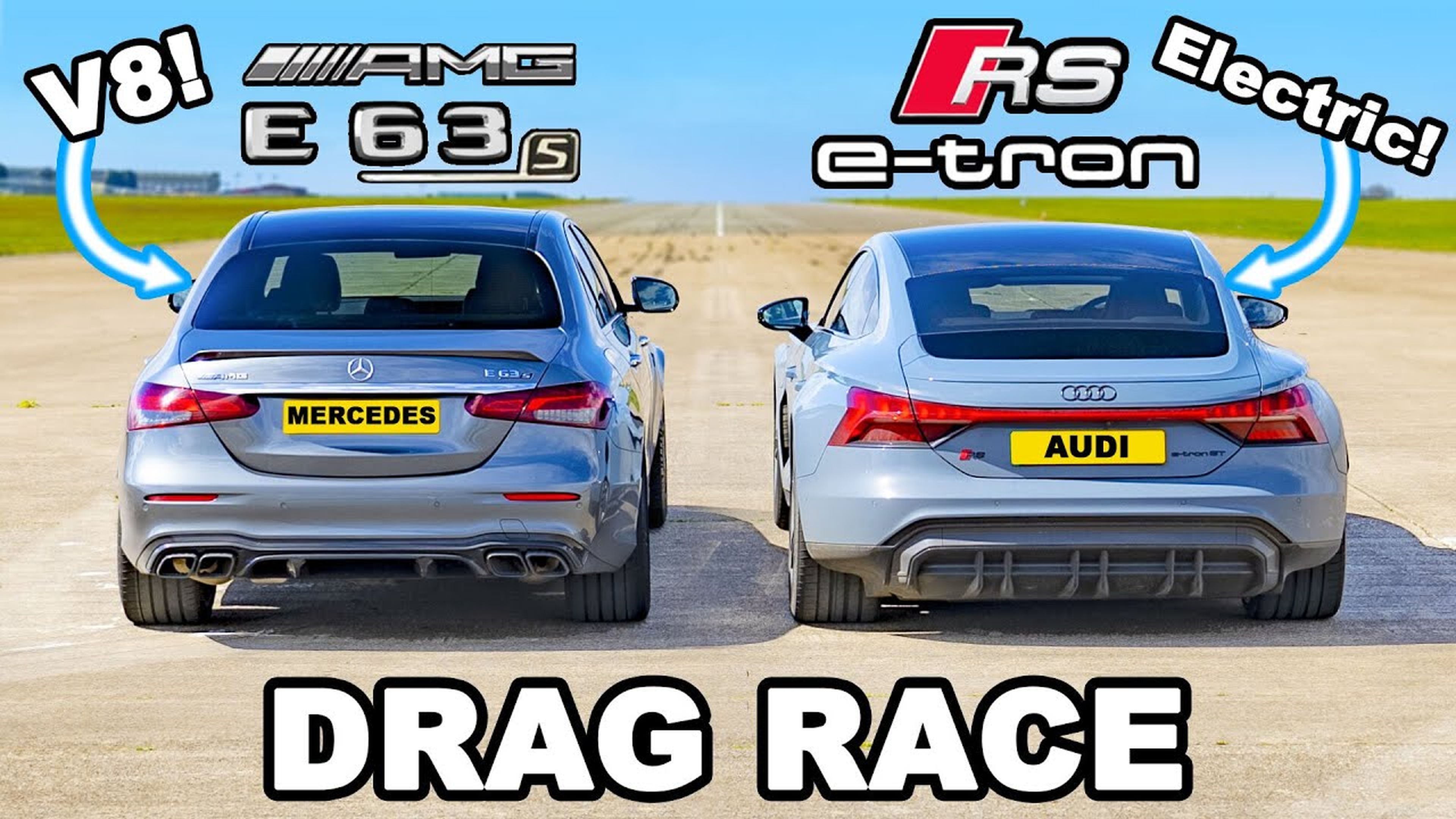 Audi RS e-tron GT contra AMG E63 S