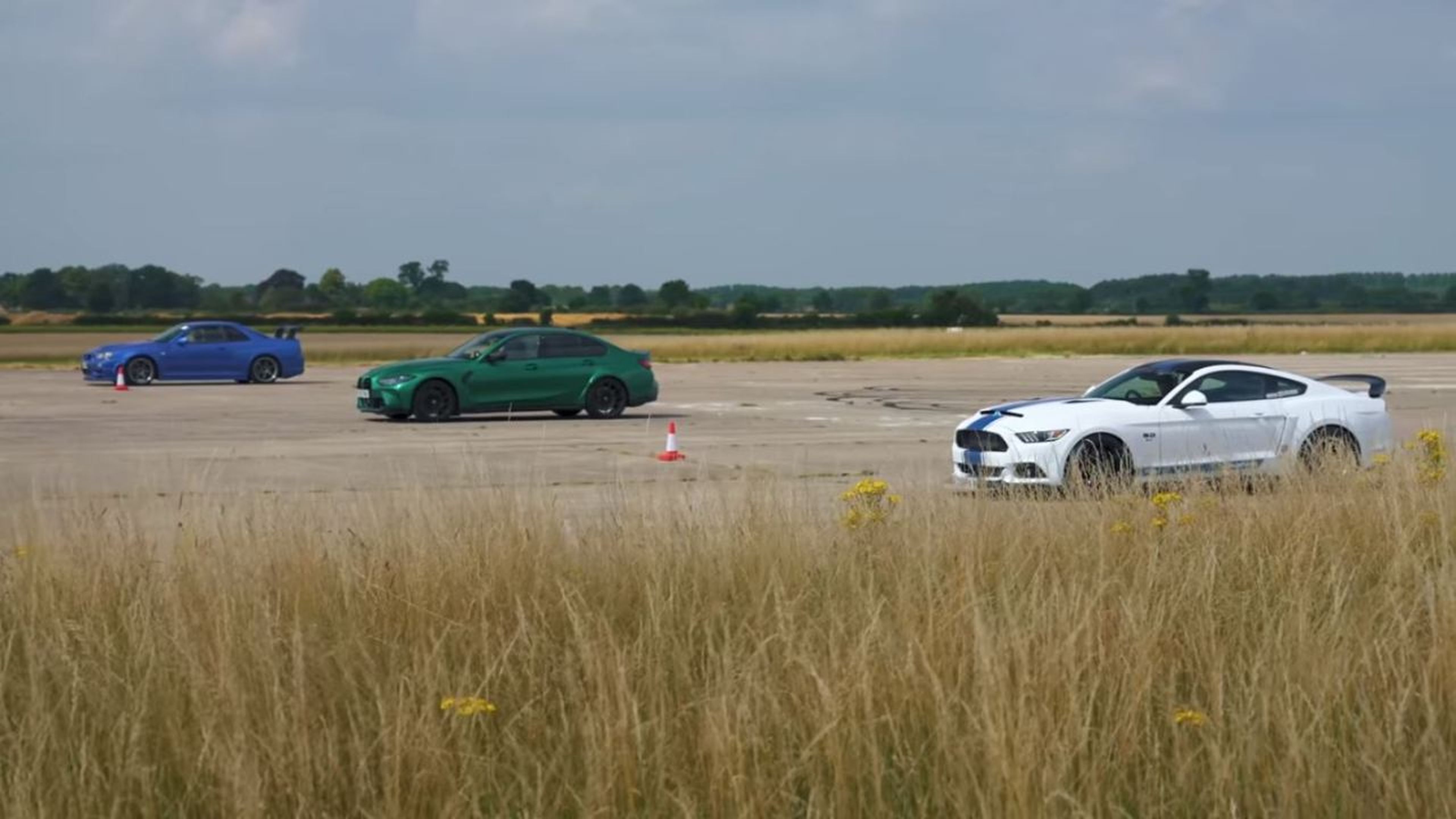 Ford Mustang vs BMW M3 vs Nissan Skyline GT-R R34