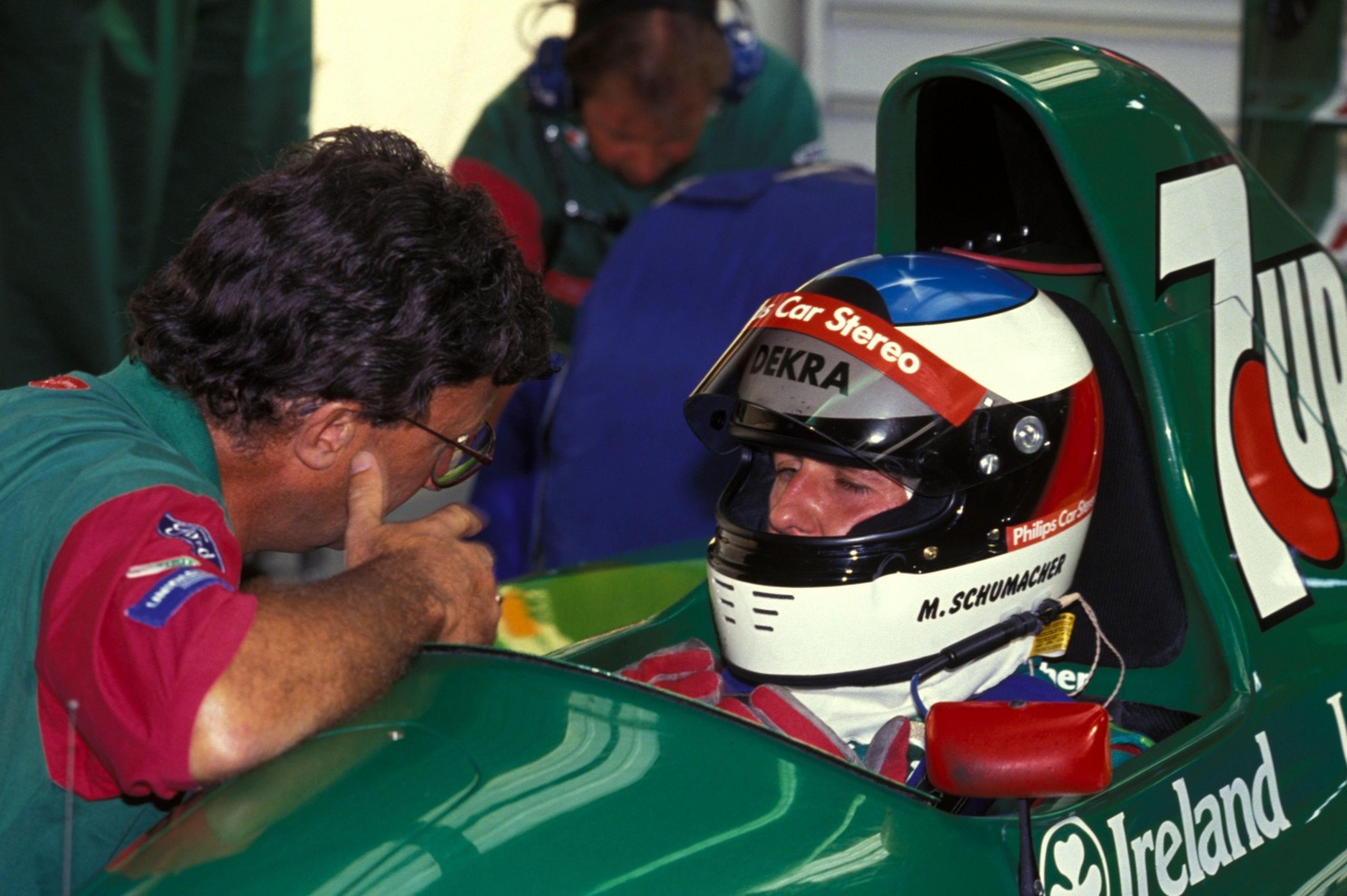 Michael Schumacher y Eddie Jordan