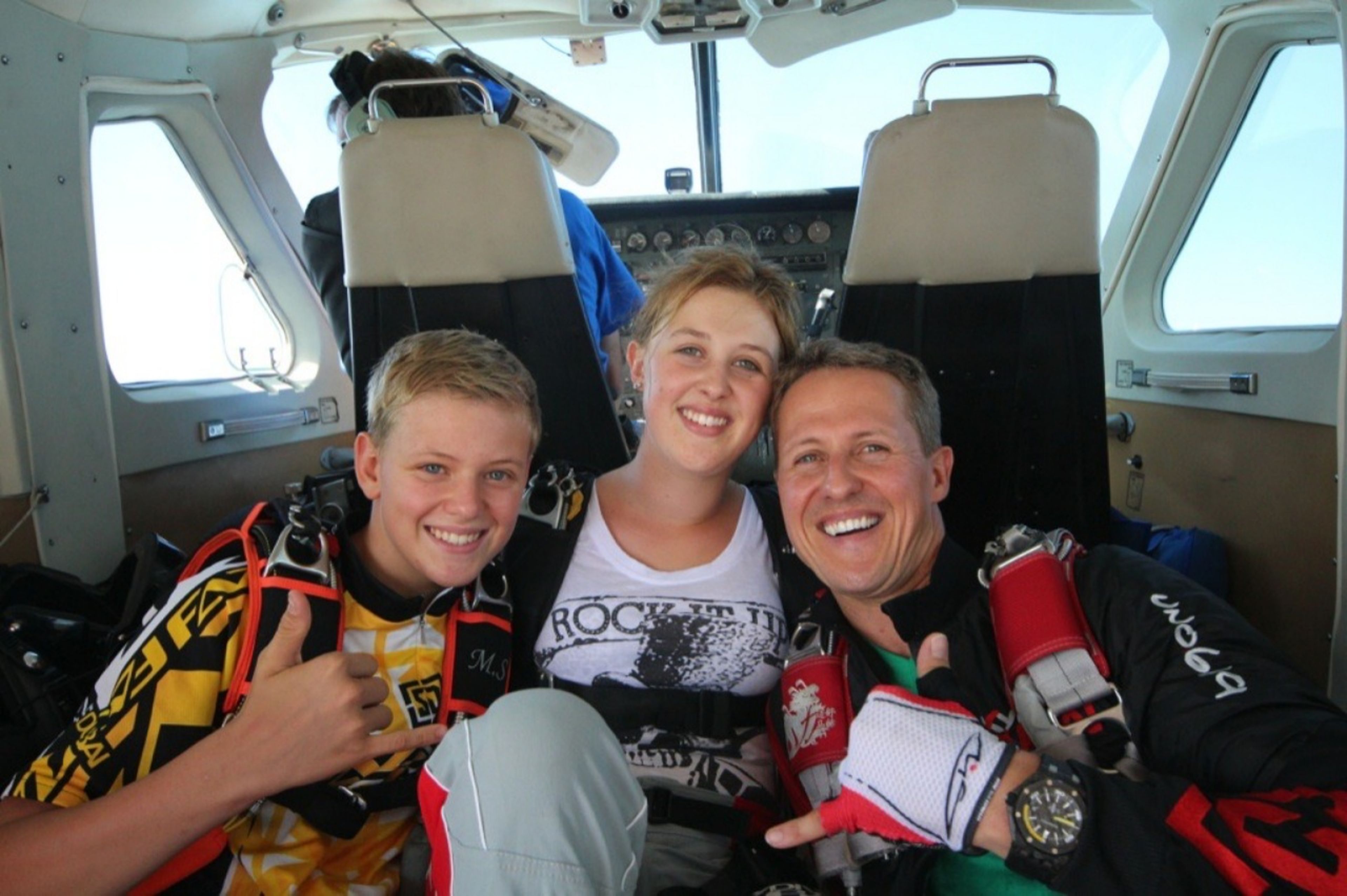 Michael Schumacher y sus hijos