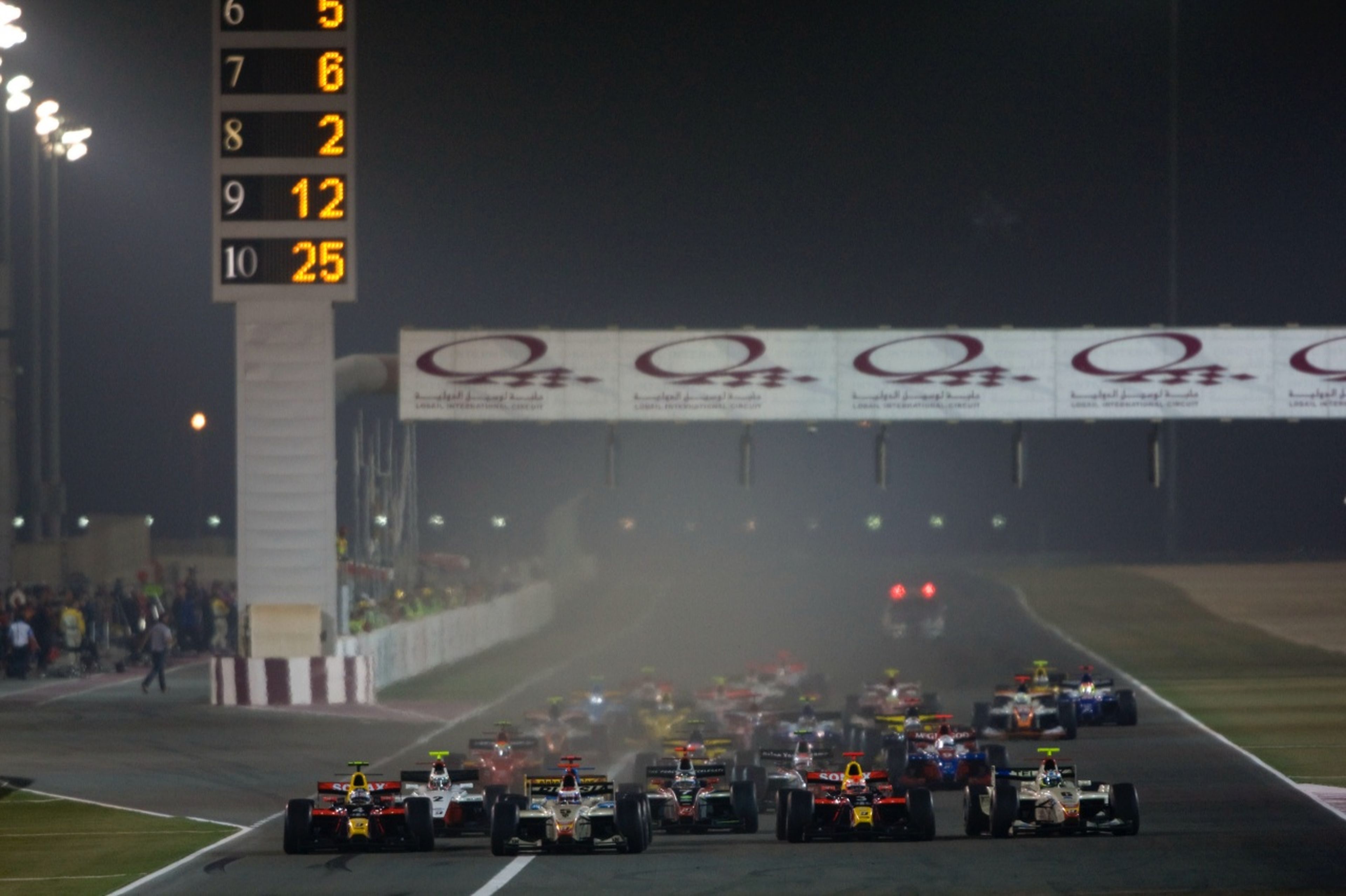 Salida de la GP2 Asia en Qatar