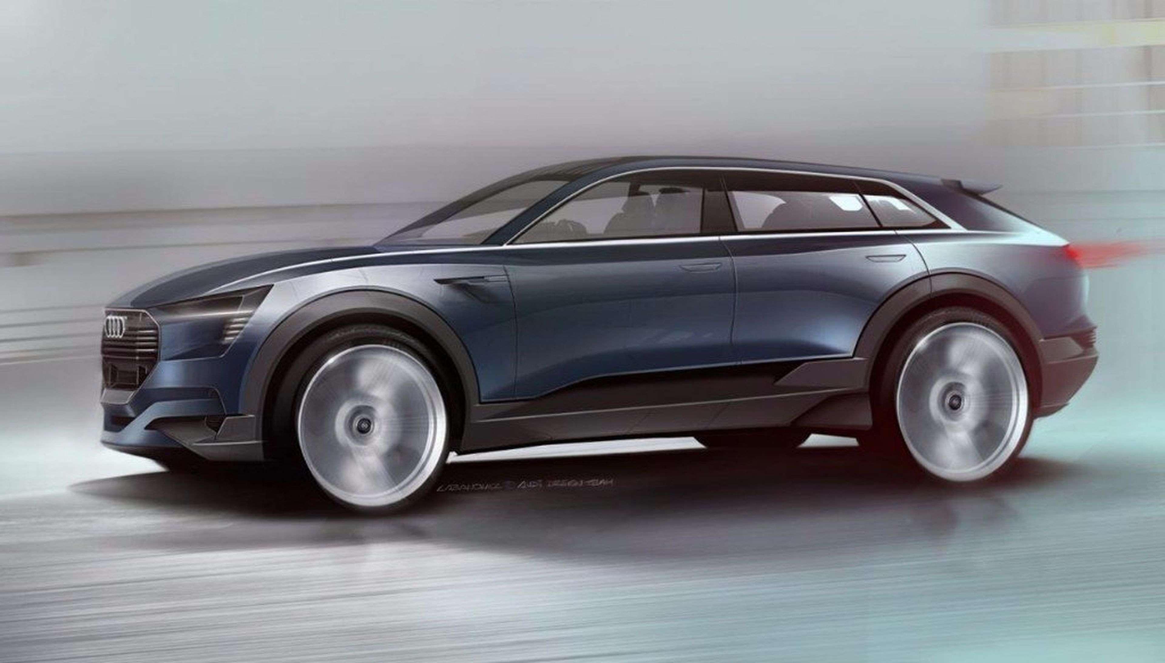Primeros bocetos del Audi e-tron quattro Concept (2015)
