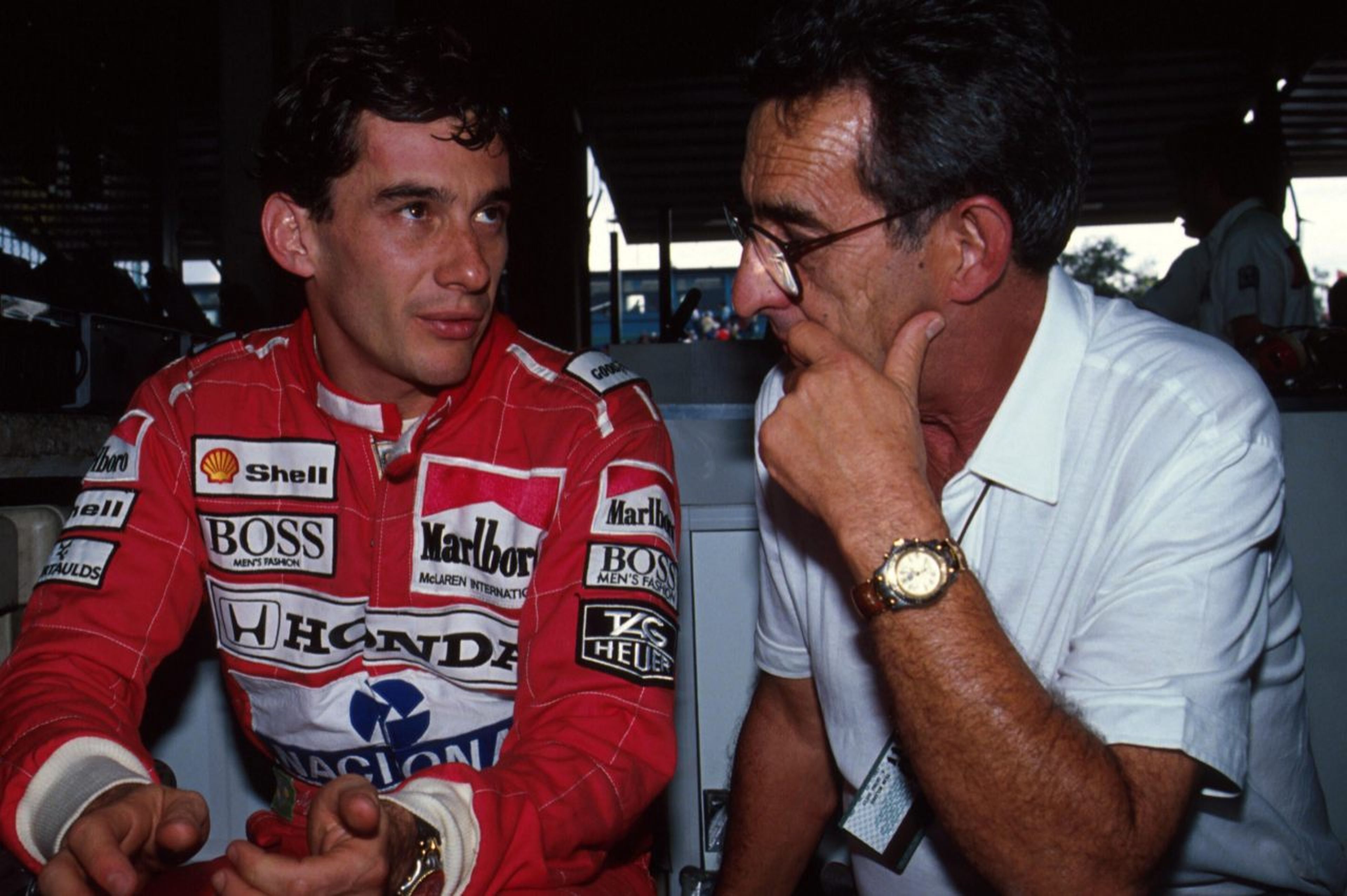 Ayrton Senna y su padre, Milton da Silva