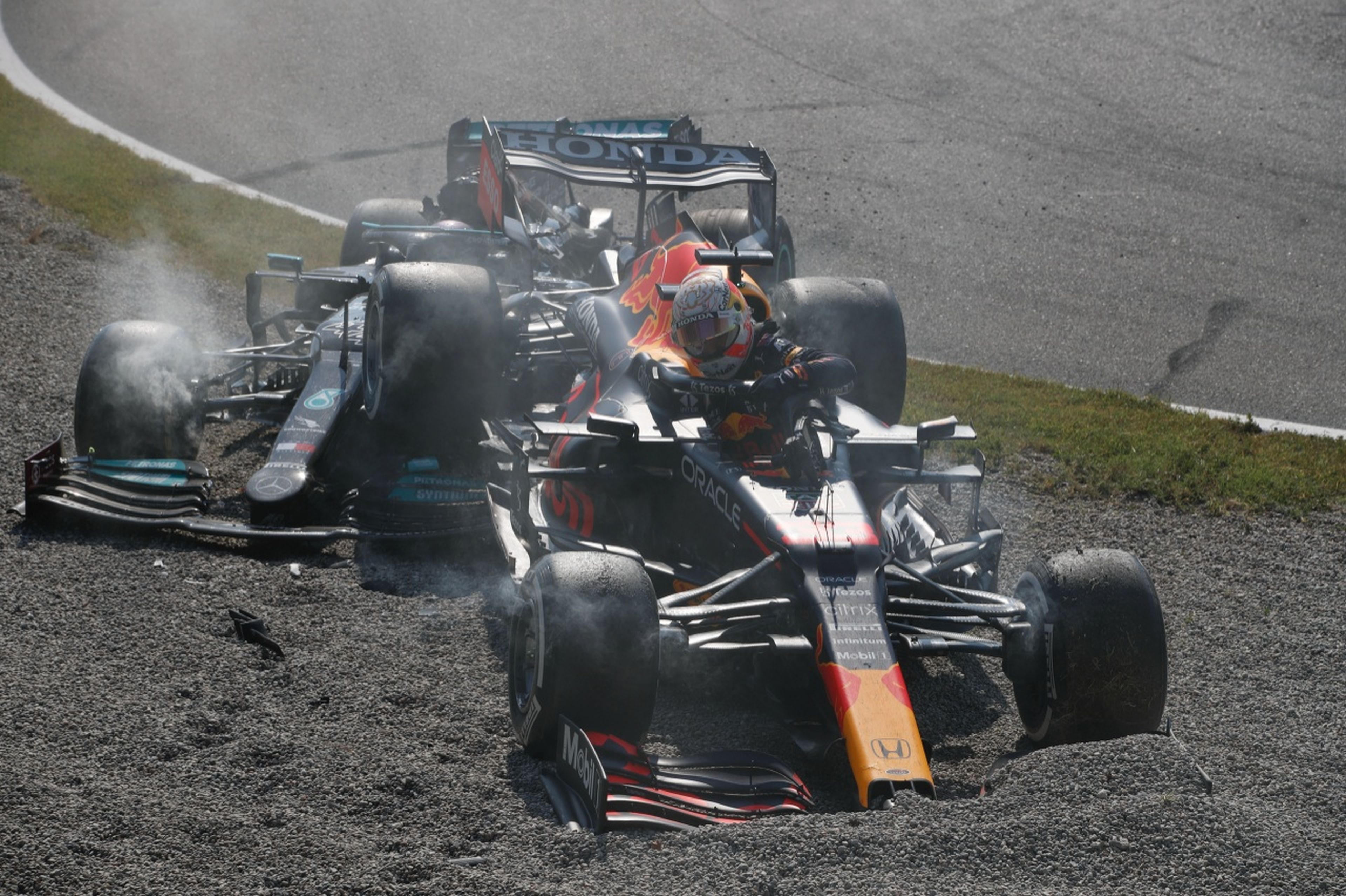 Verstappen y Hamilton en Monza