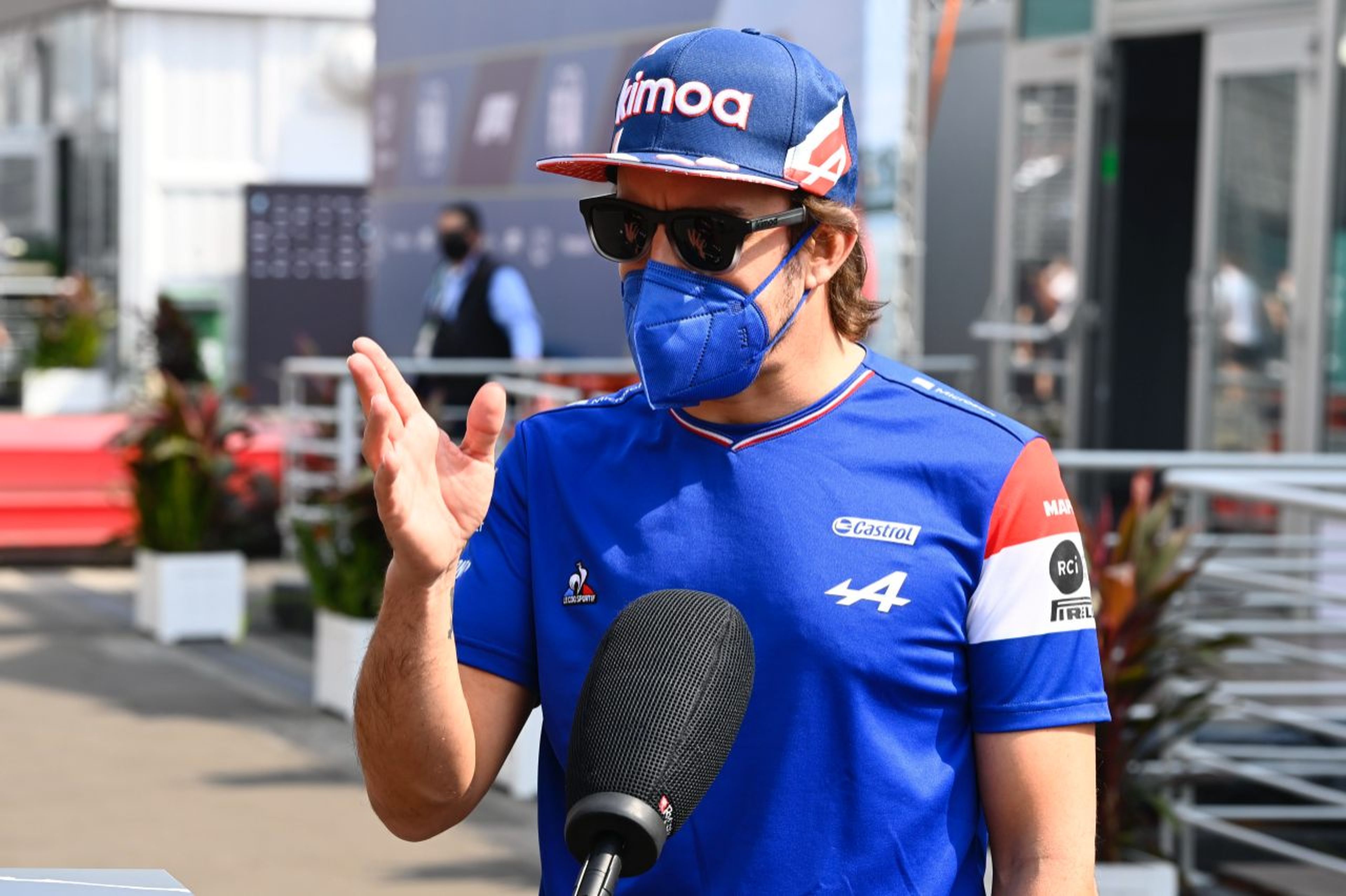 Fernando Alonso en el GP de México