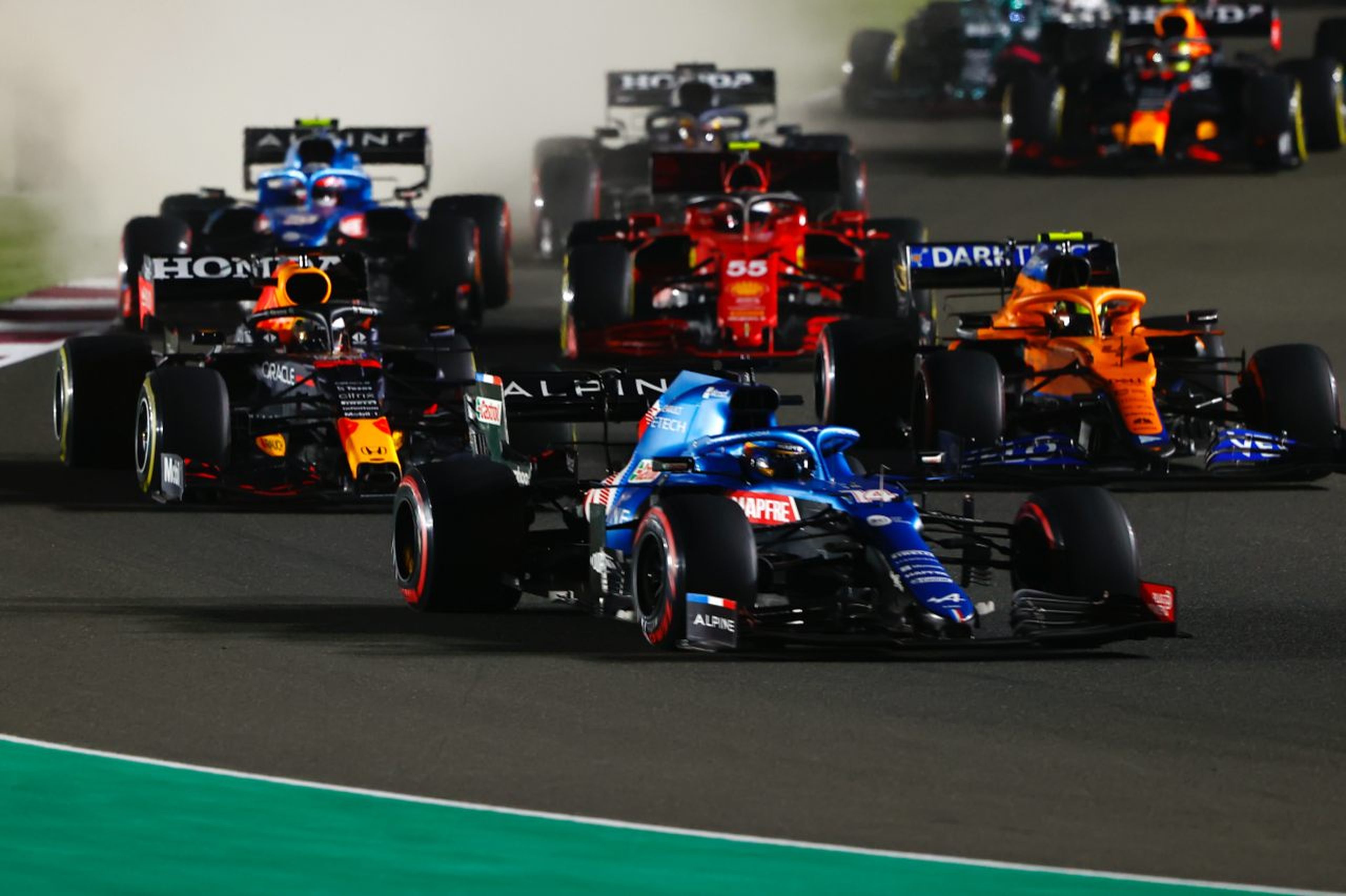 Fernando Alonso podio Qatar F1