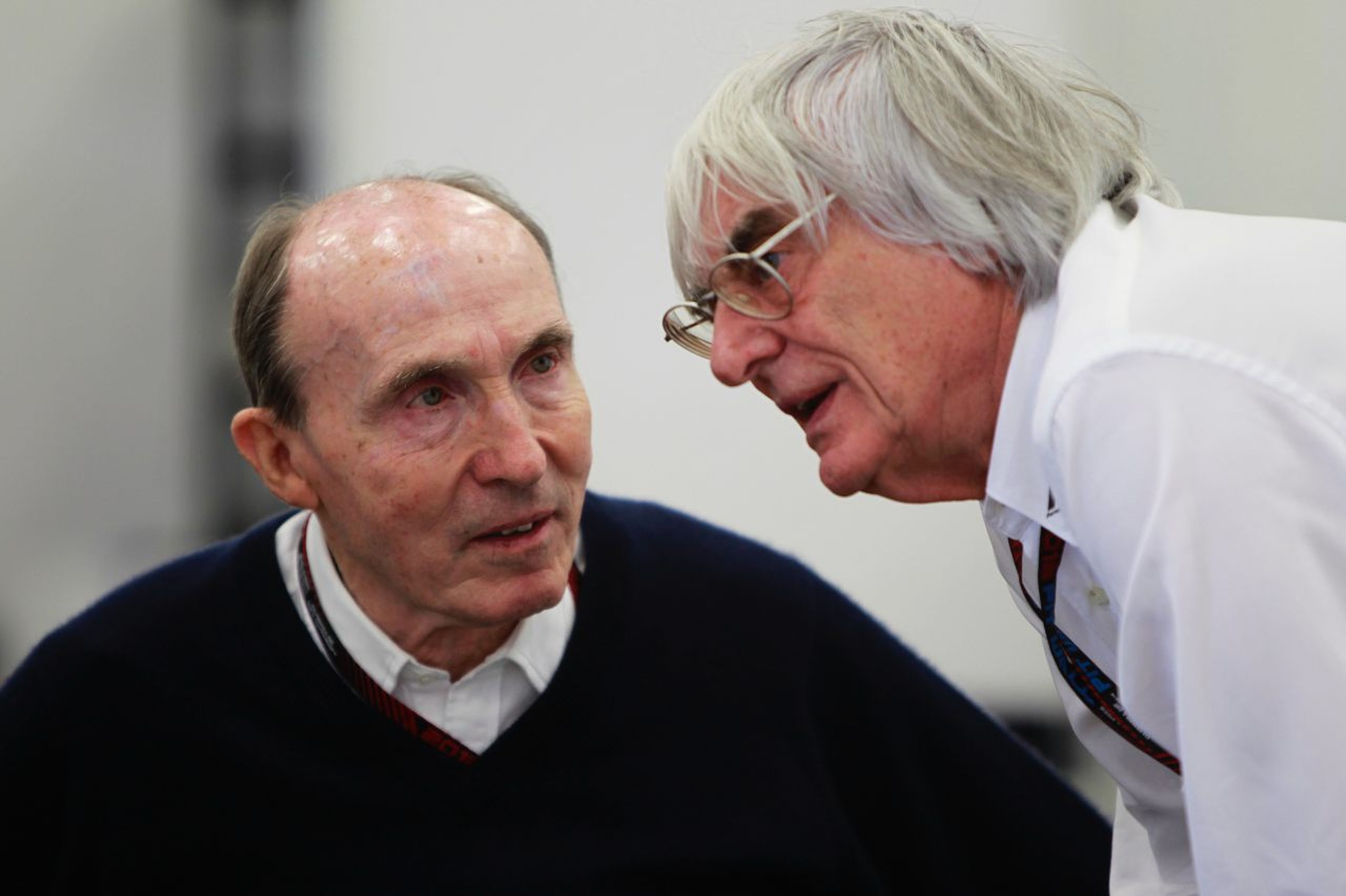 Frank Williams y Bernie Ecclestone