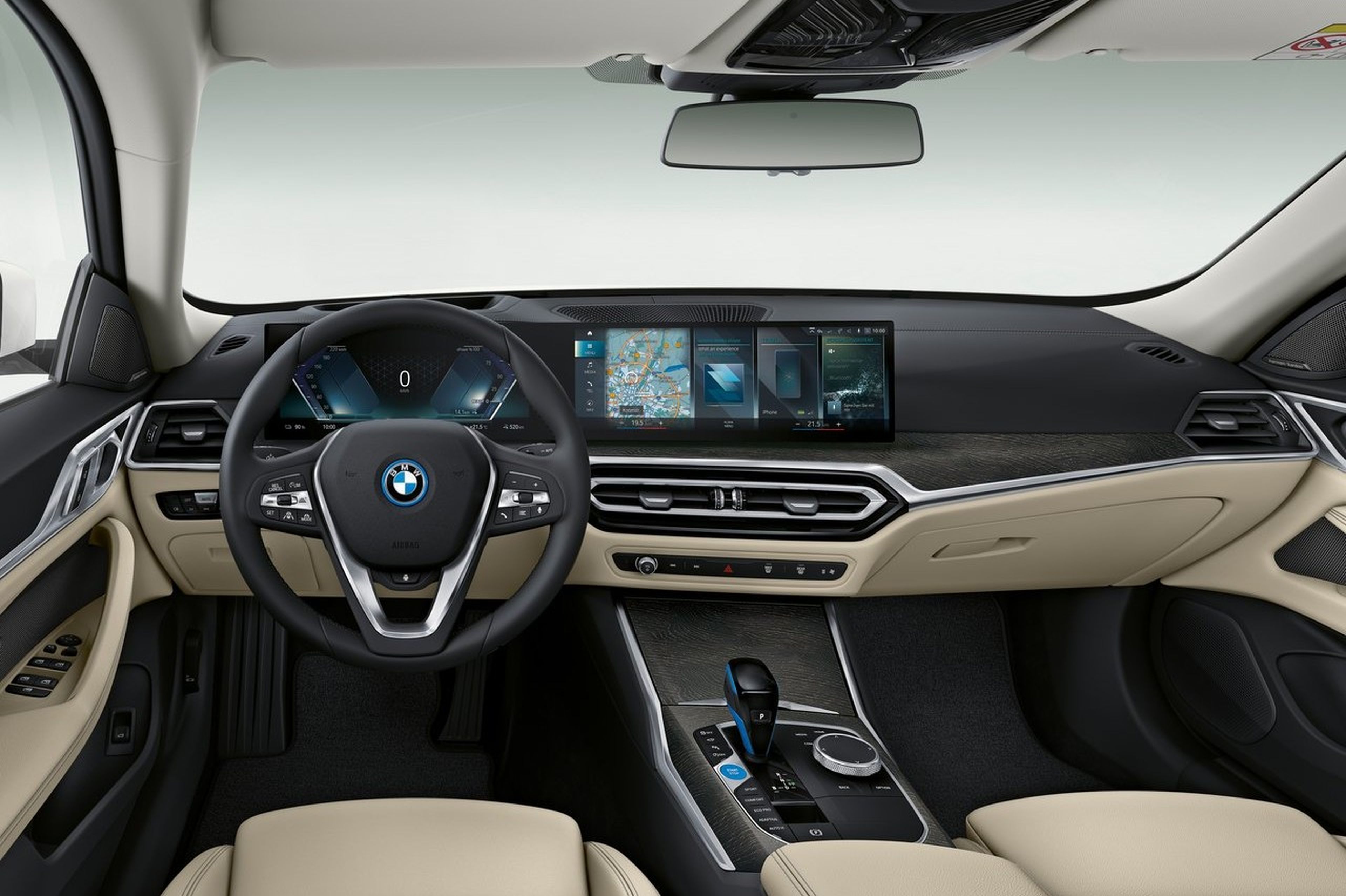 Interior del BMW i4, en el que podría estar inspirado el nuevo Serie 3