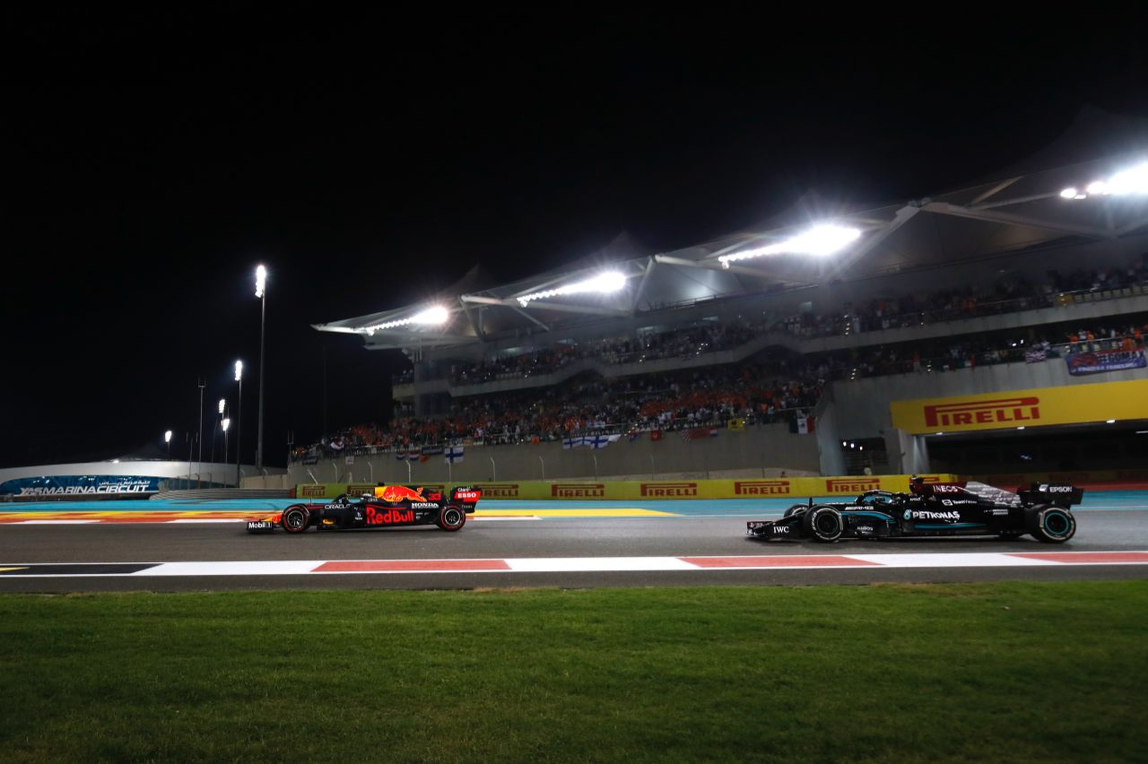Verstappen y Hamilton en Abu Dhabi