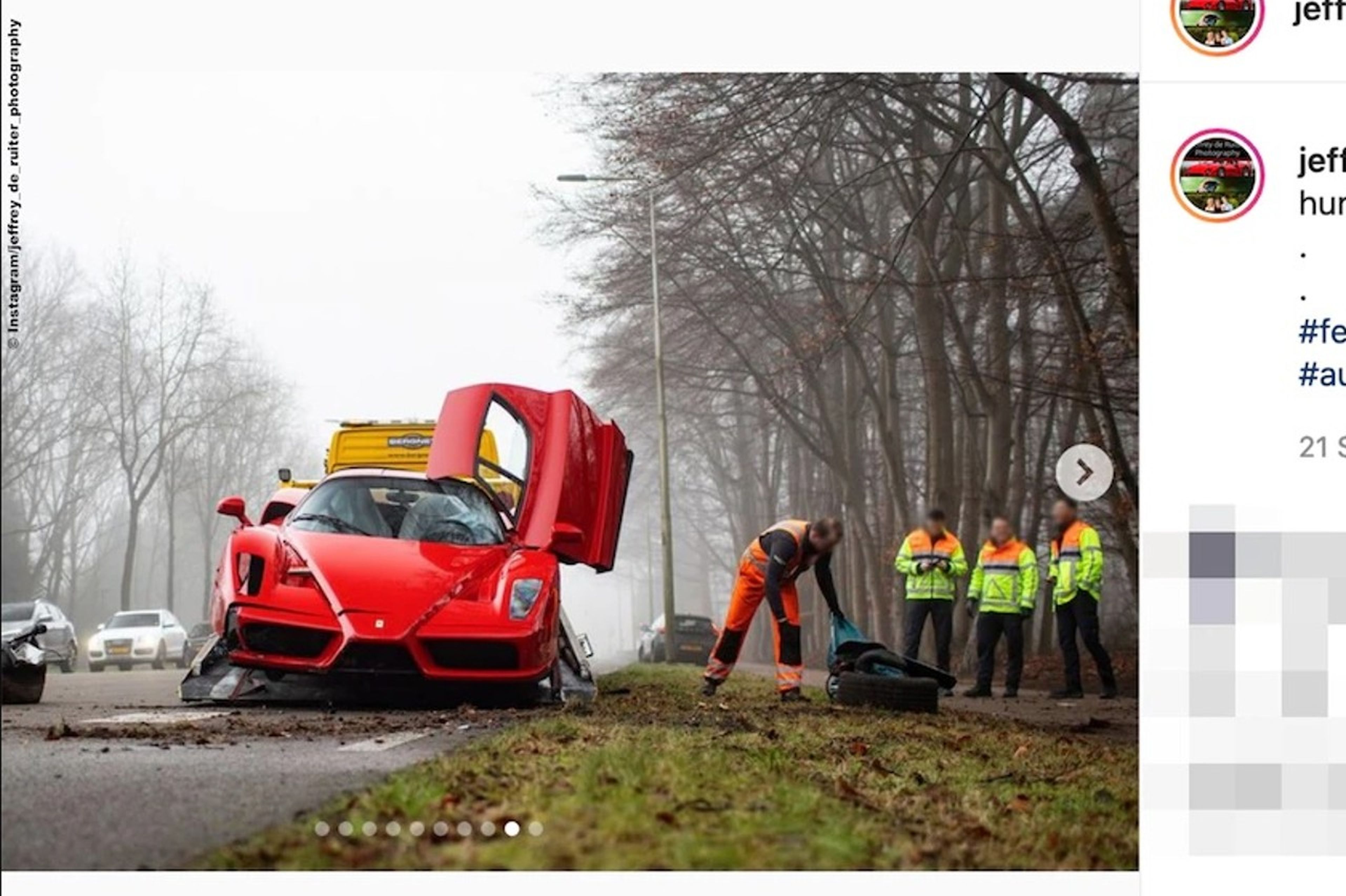 Accidente Ferrari Enzo