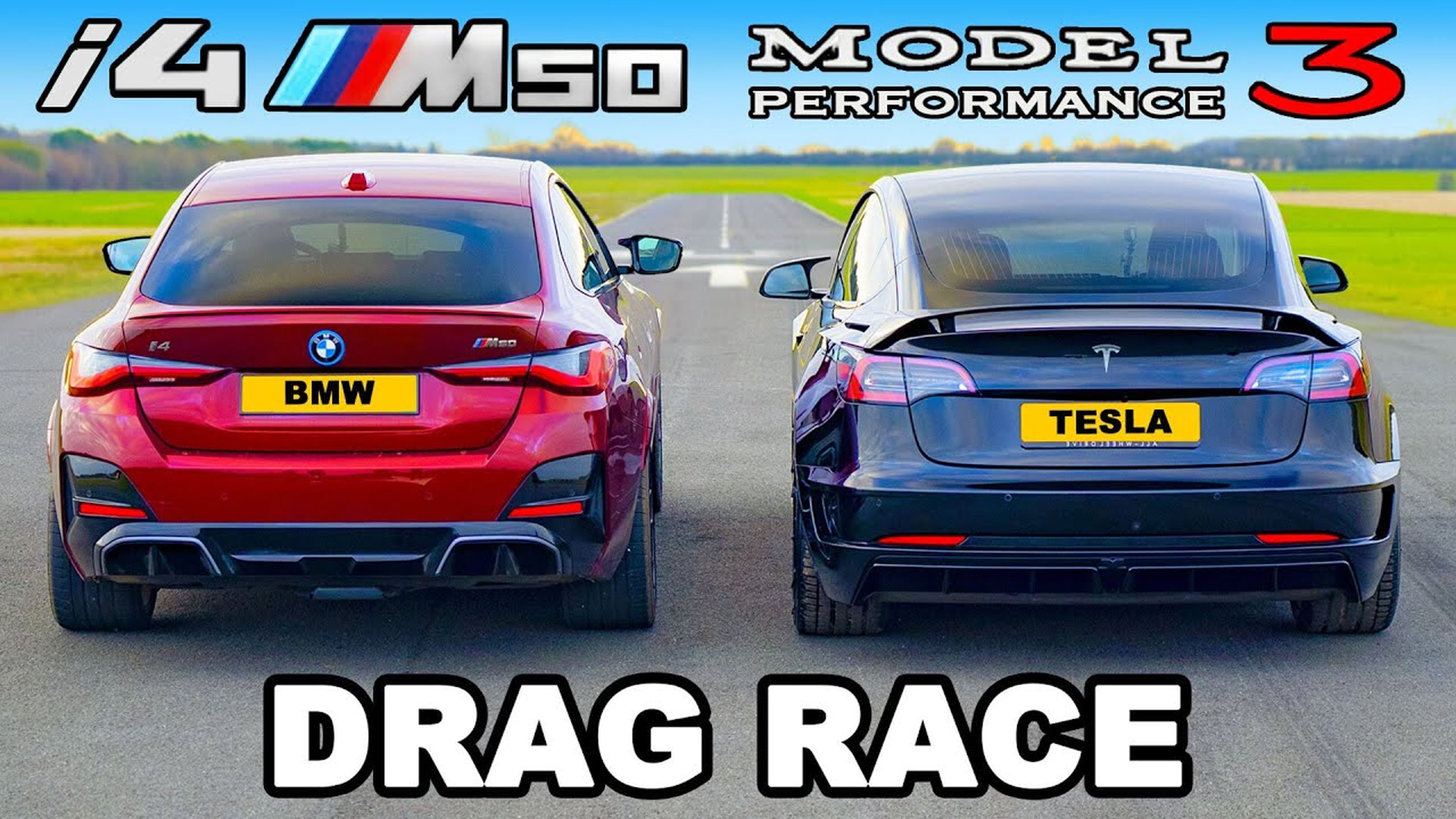 BMW i4 M50 contra Tesla Model 3 Performance