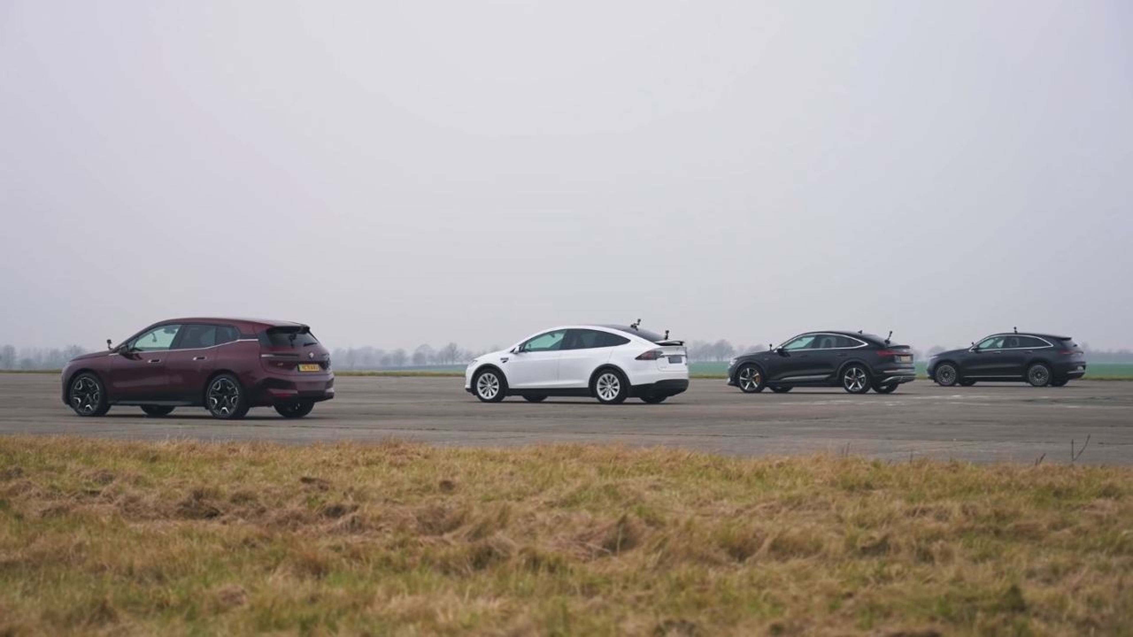 BMW iX vs Tesla Model X vs Audi e-tron S vs Mercedes EQC