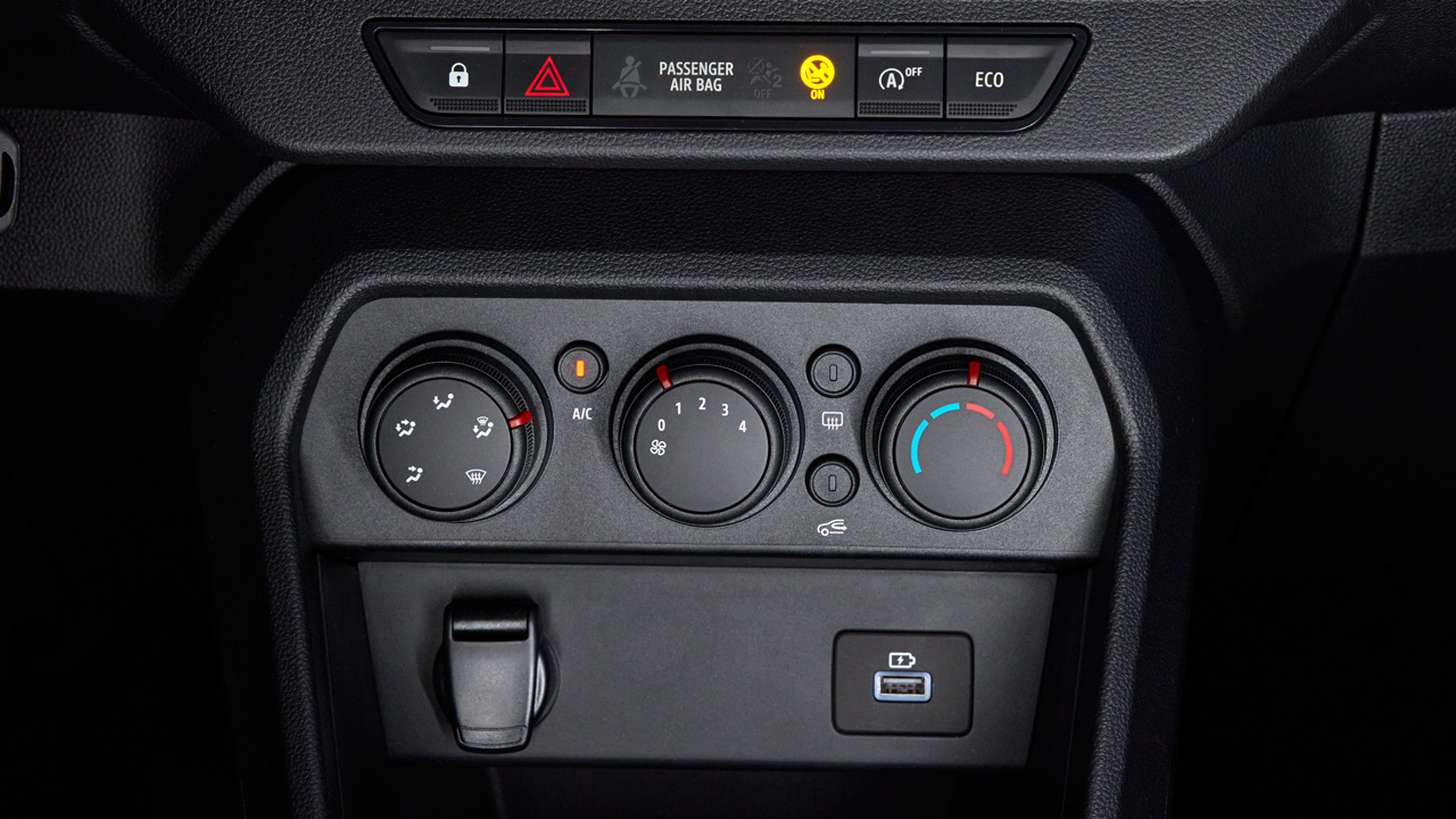 Dacia Jogger: mandos del aire acondicionado