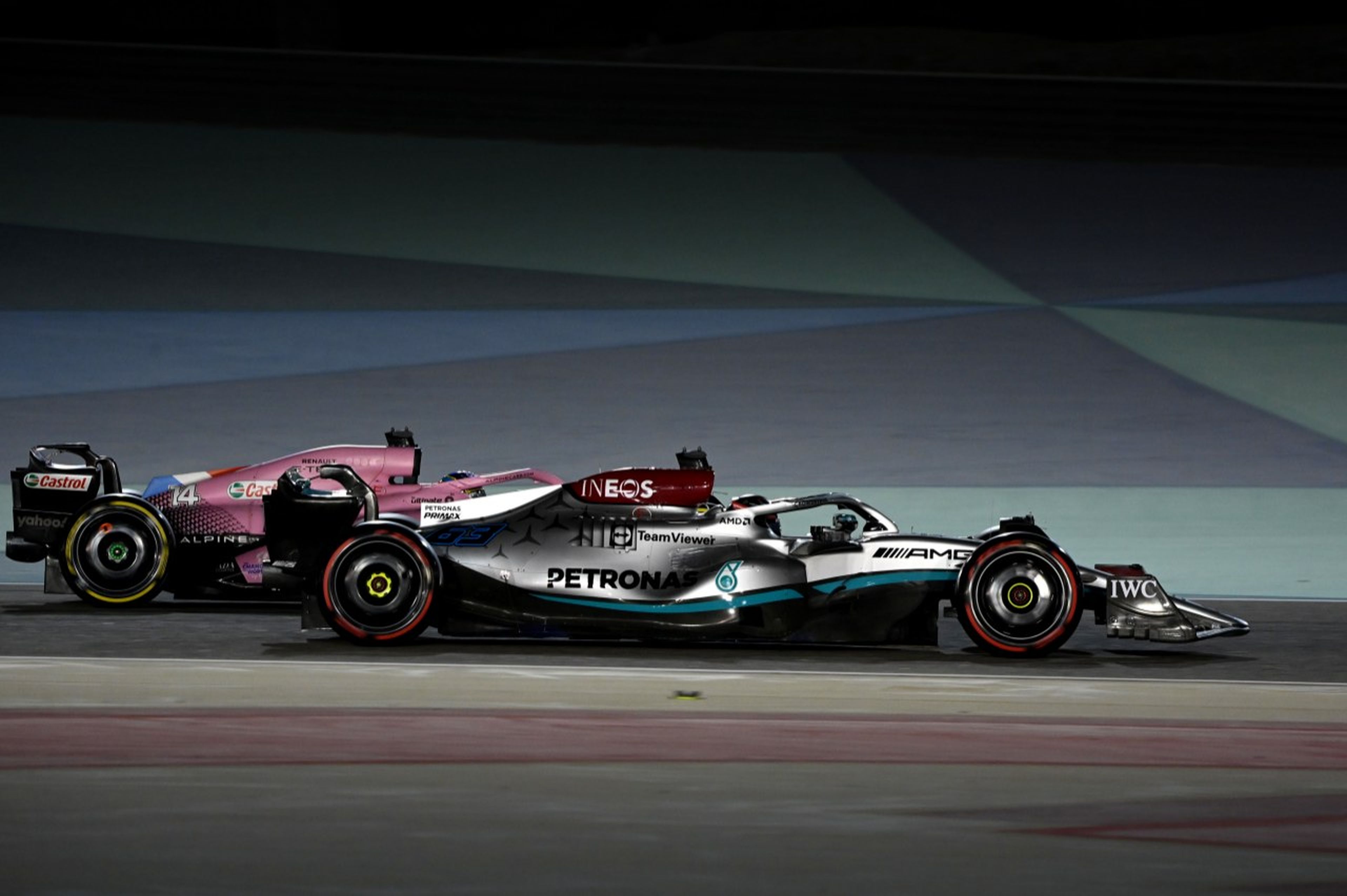 Mercedes F1 y Alonso Bahrein test