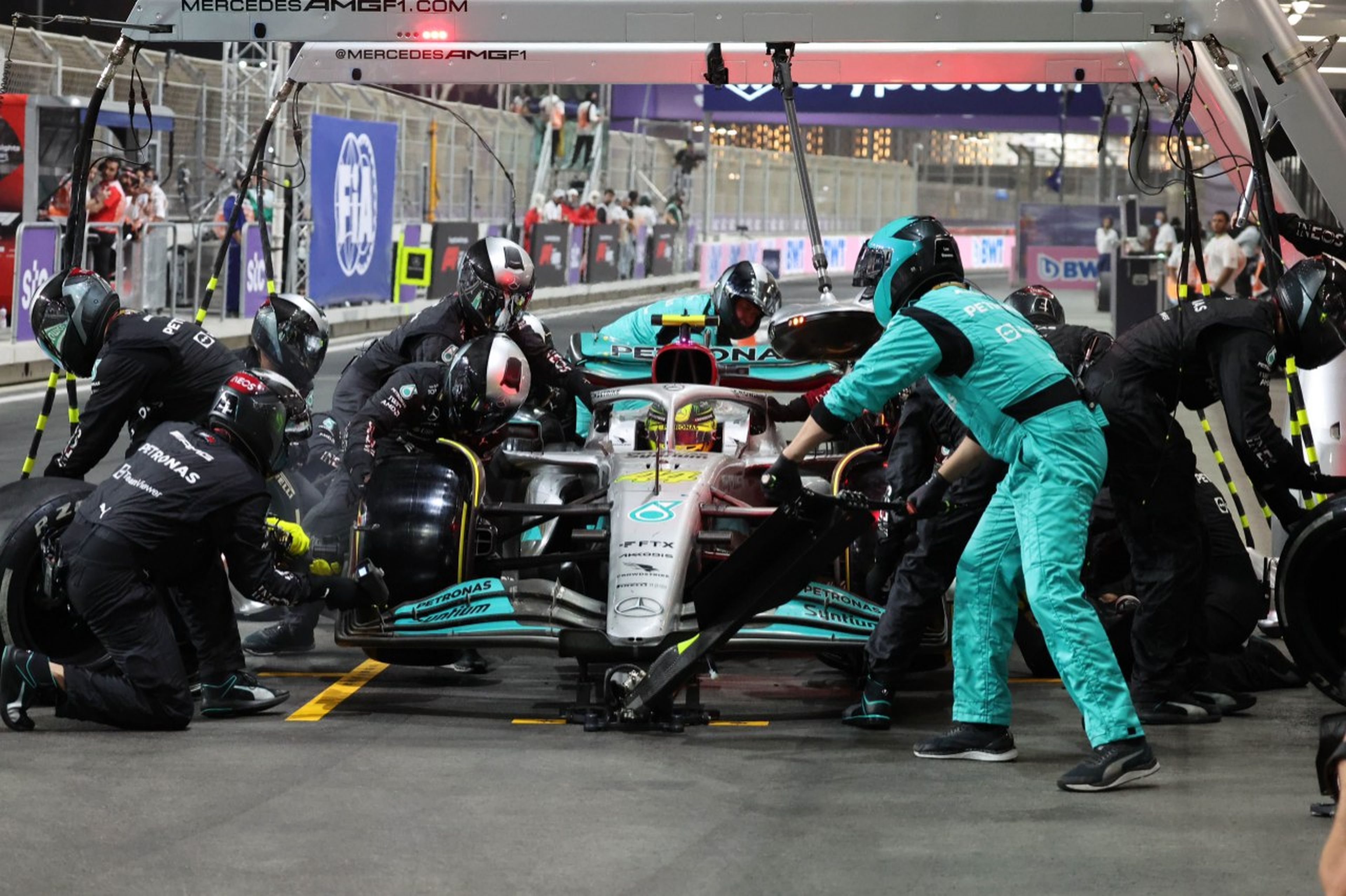 Lewis Hamilton en el GP Arabia Saudi