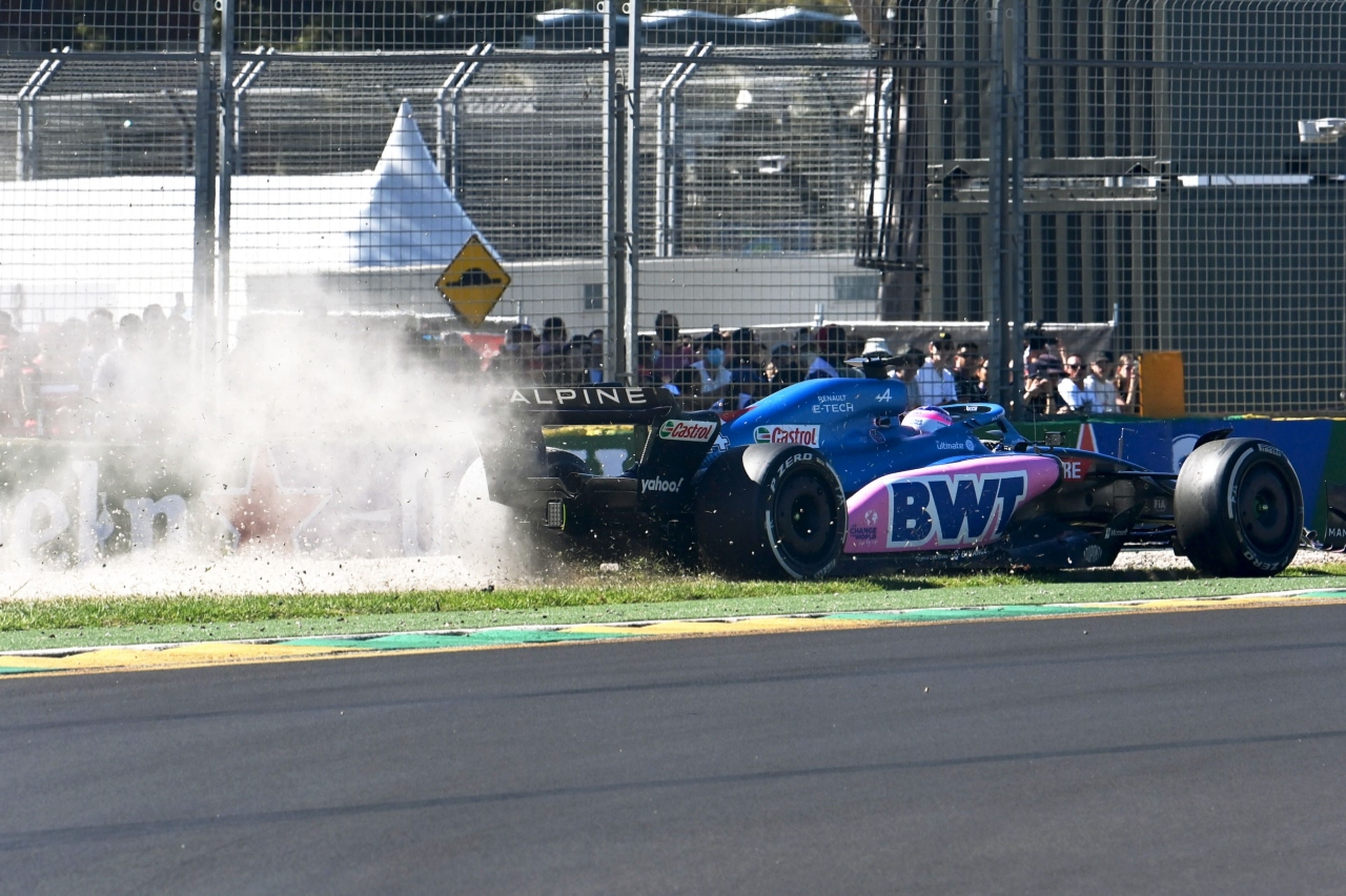 Accidente de Alonso en Australia