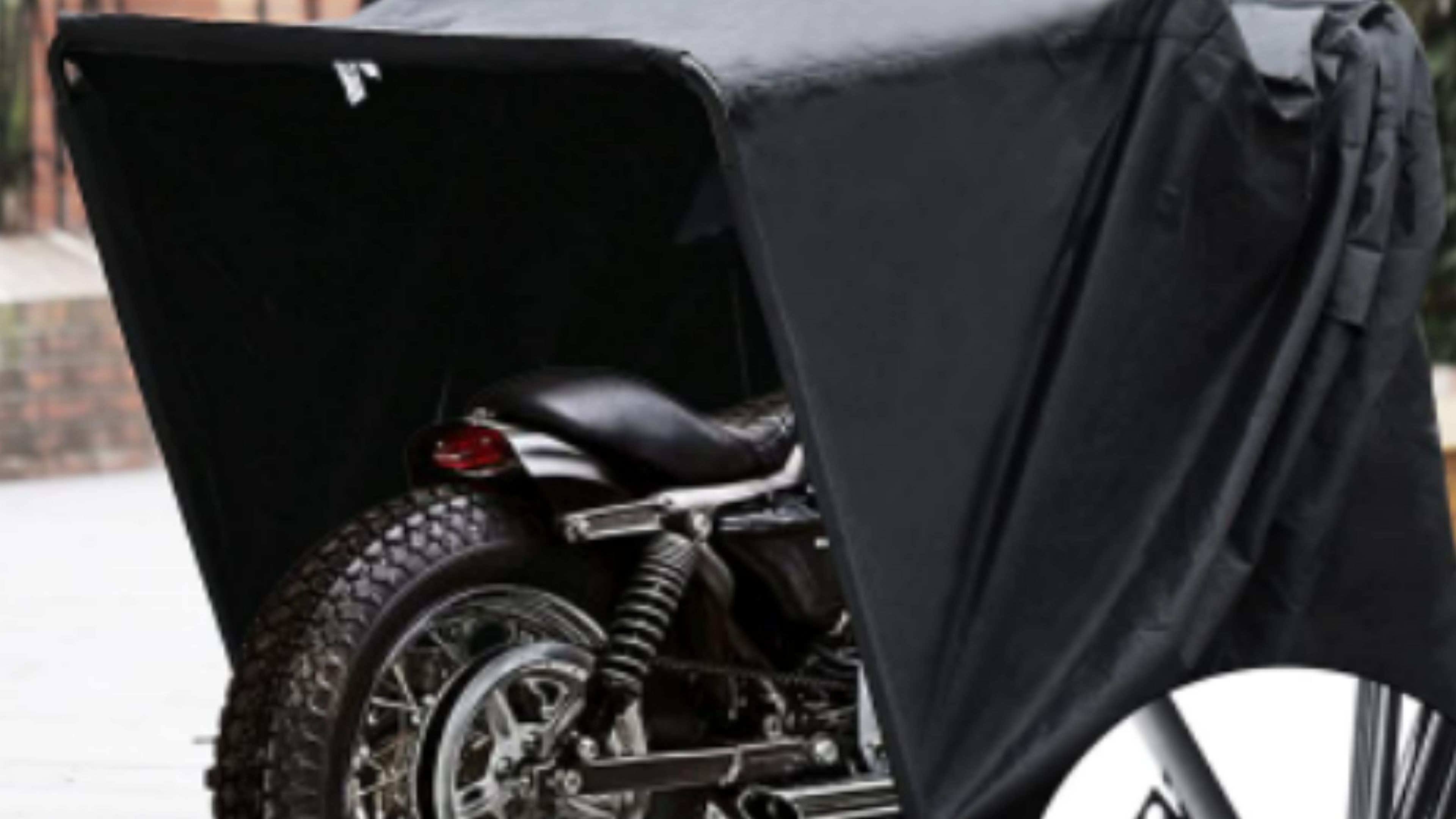 Favoto - Funda impermeable para motocicleta, universal, reflectante,  protección solar para cualquier temporada, con orificios de seguridad y  bolsa