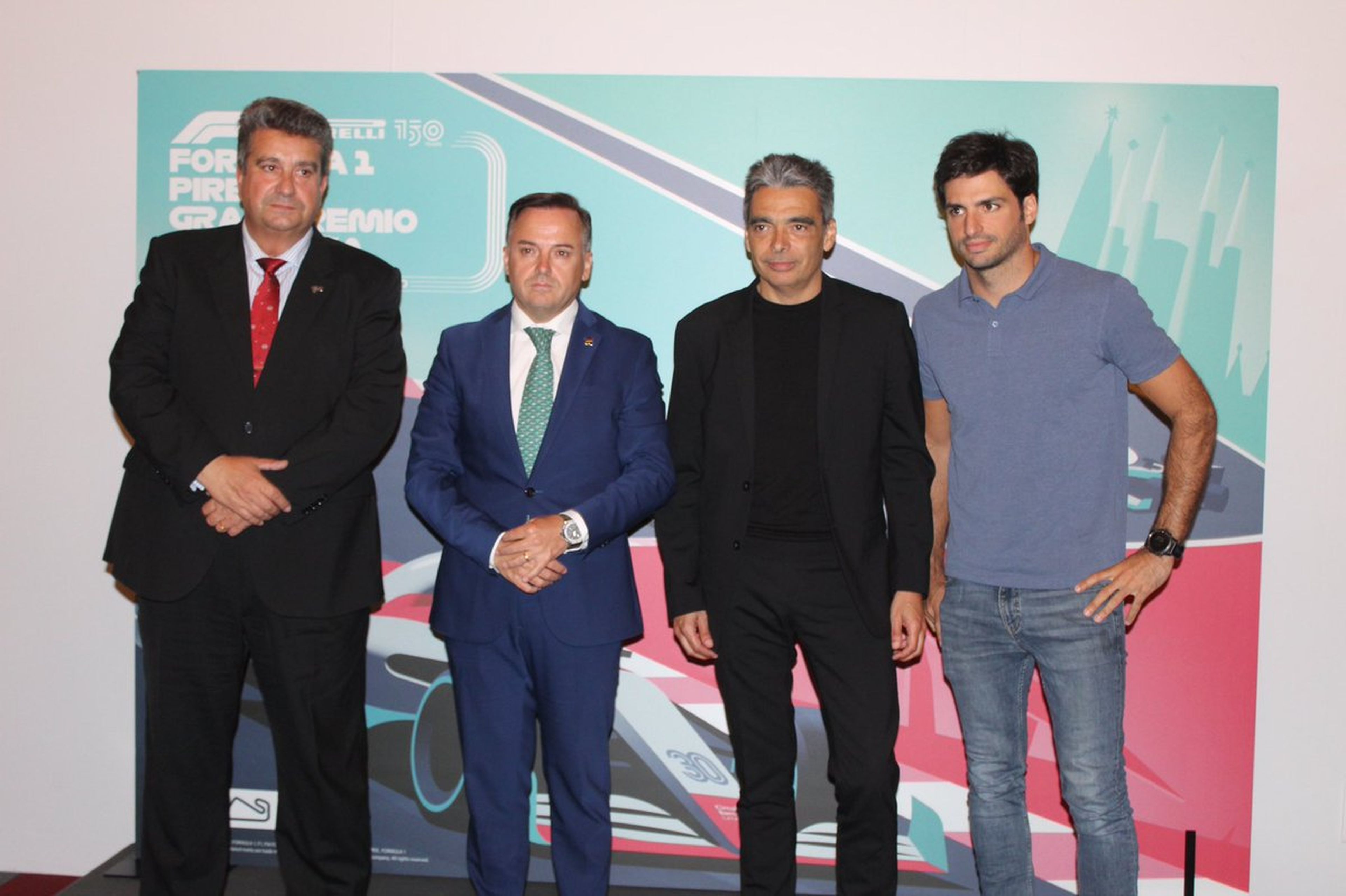 Carlos Sainz en la presentación del GP España F1
