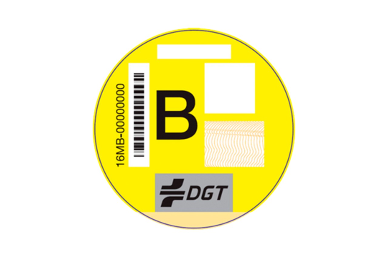 DGT - Etiqueta ambiental B (Amarilla)