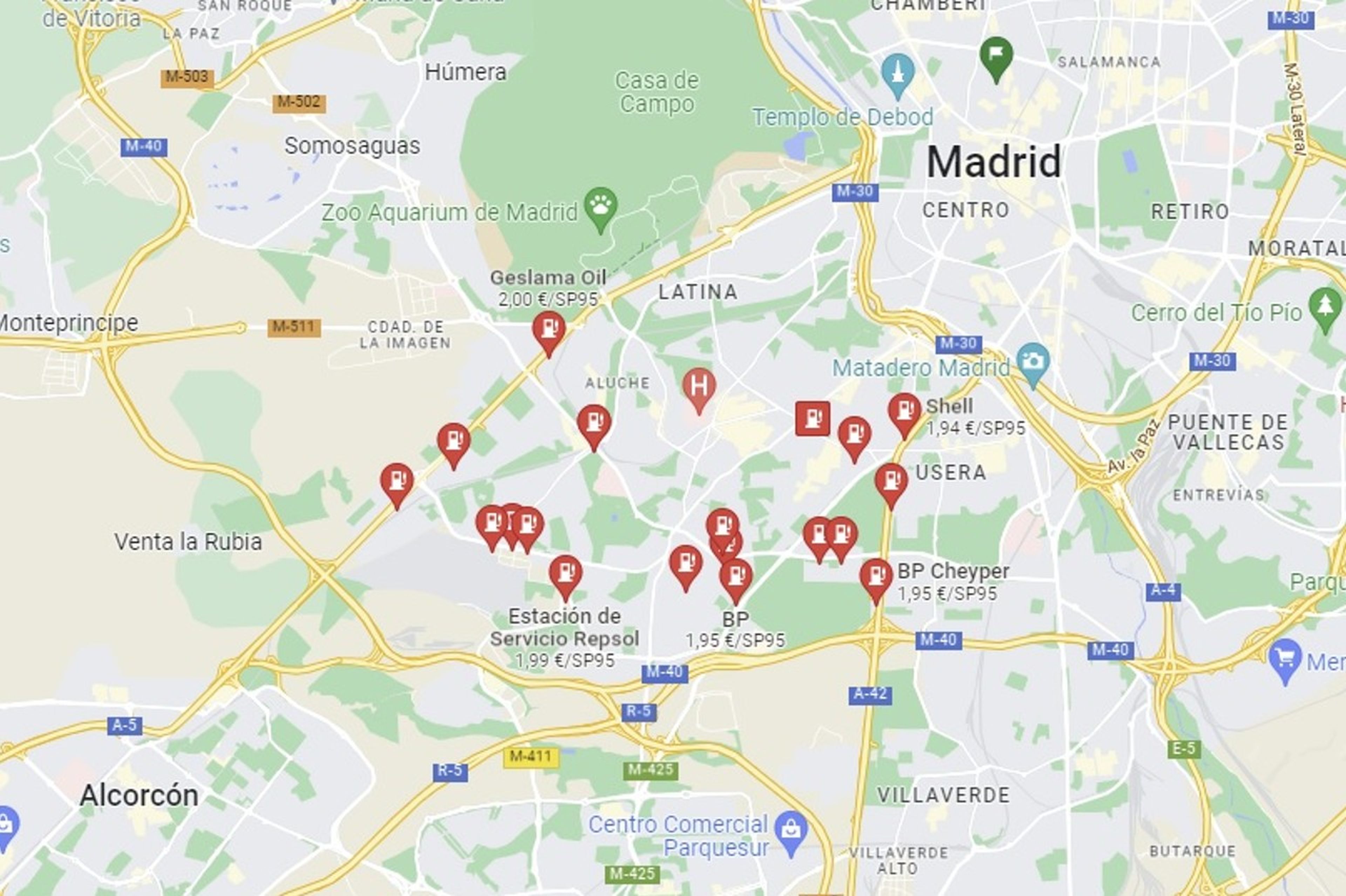 Cómo buscar gasolineras y ver sus precios en Google Maps