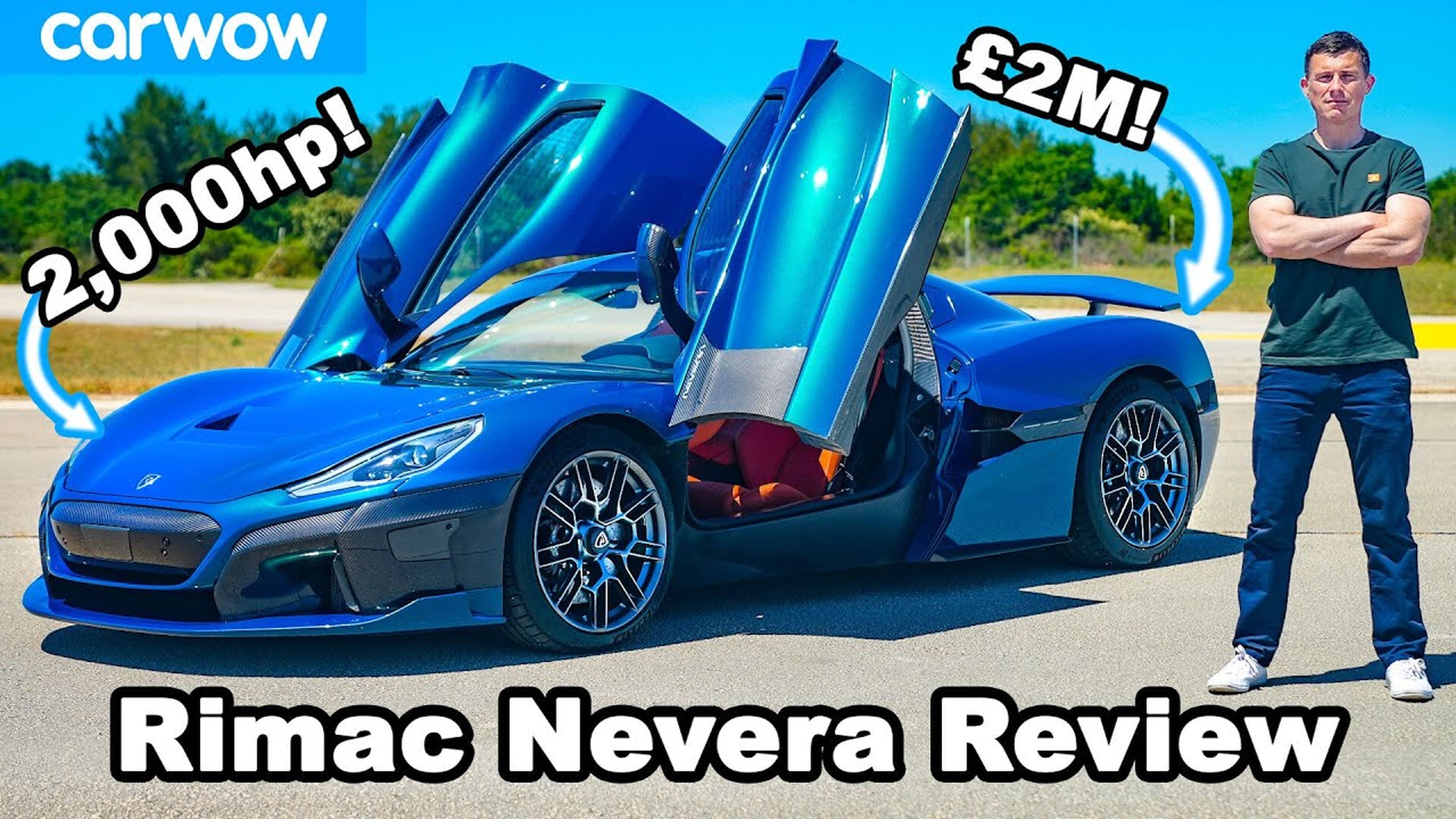 2,000hp Rimac Nevera REVIEW with 0-60mph, 1/4-mile, brake & DRIFT test!
