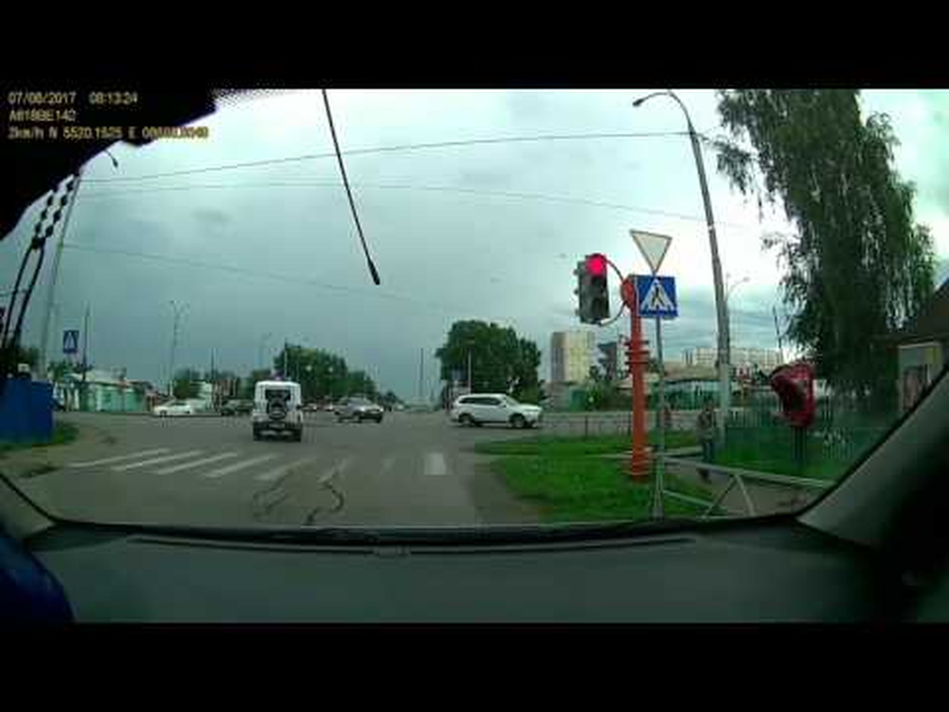 ДТП с БТРом