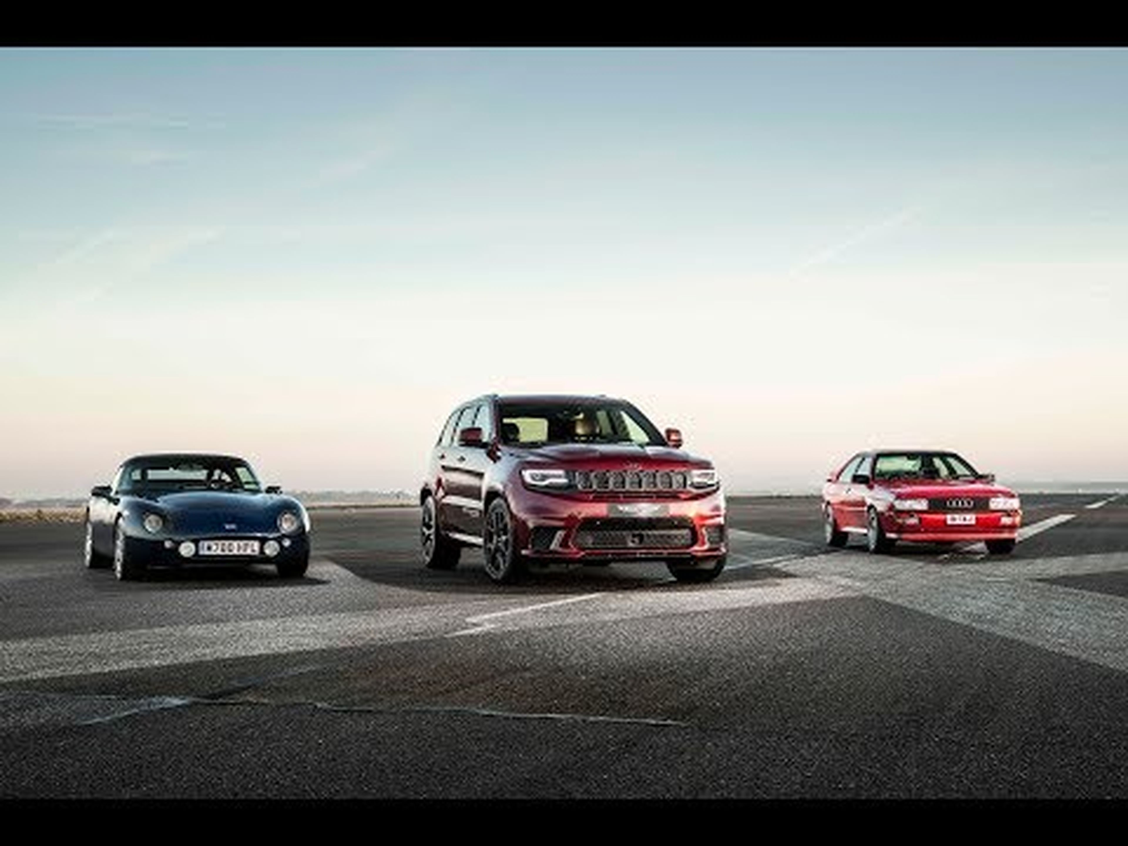 Jeep drag races Grand Cherokee Trackhawk against Audi Quattro and TVR Griffith