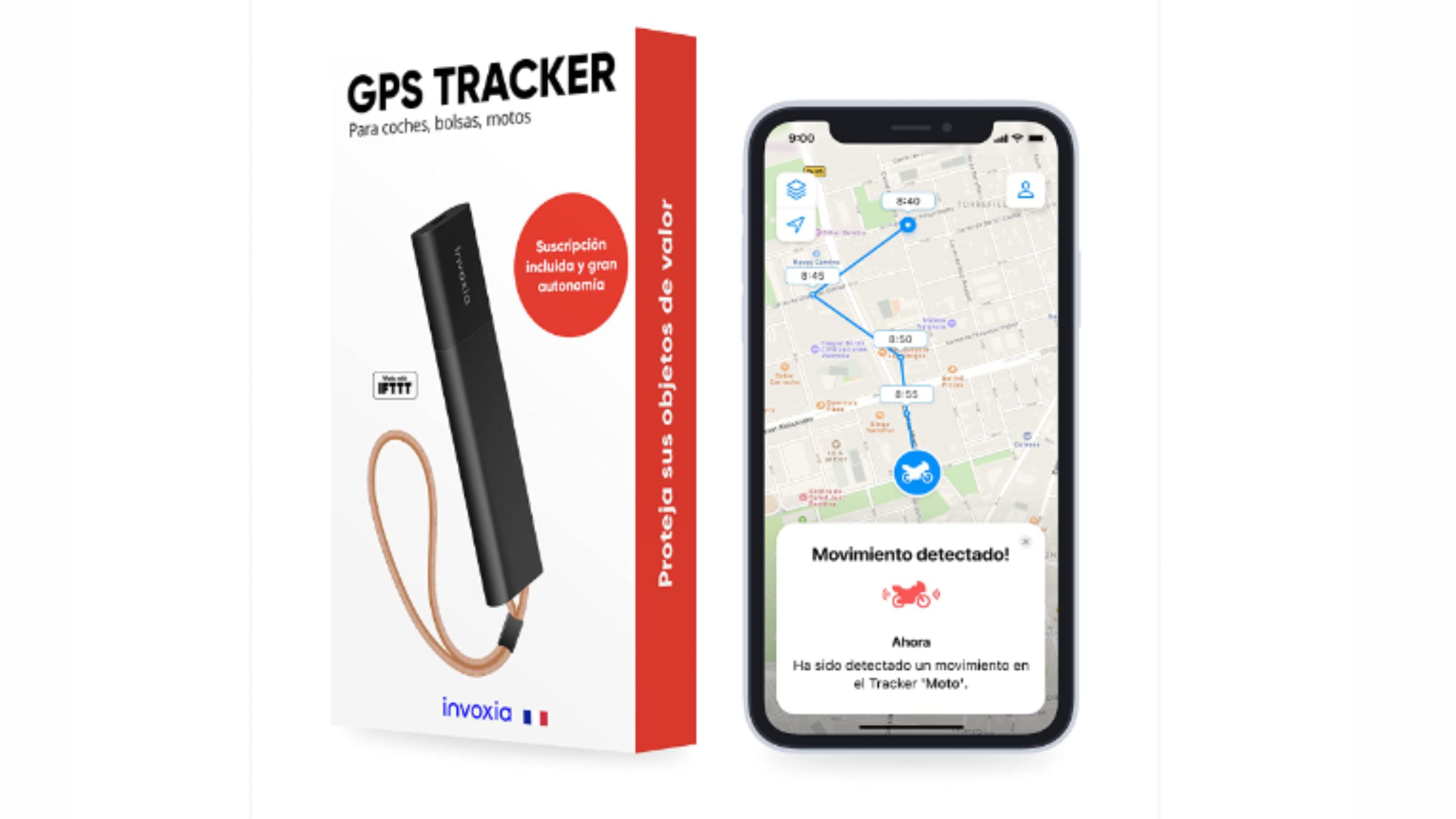 🌎El mejor Localizador GPS SIN TARJETA SIM para MOTO o COCHE / Invoxia /  Alarma moto 