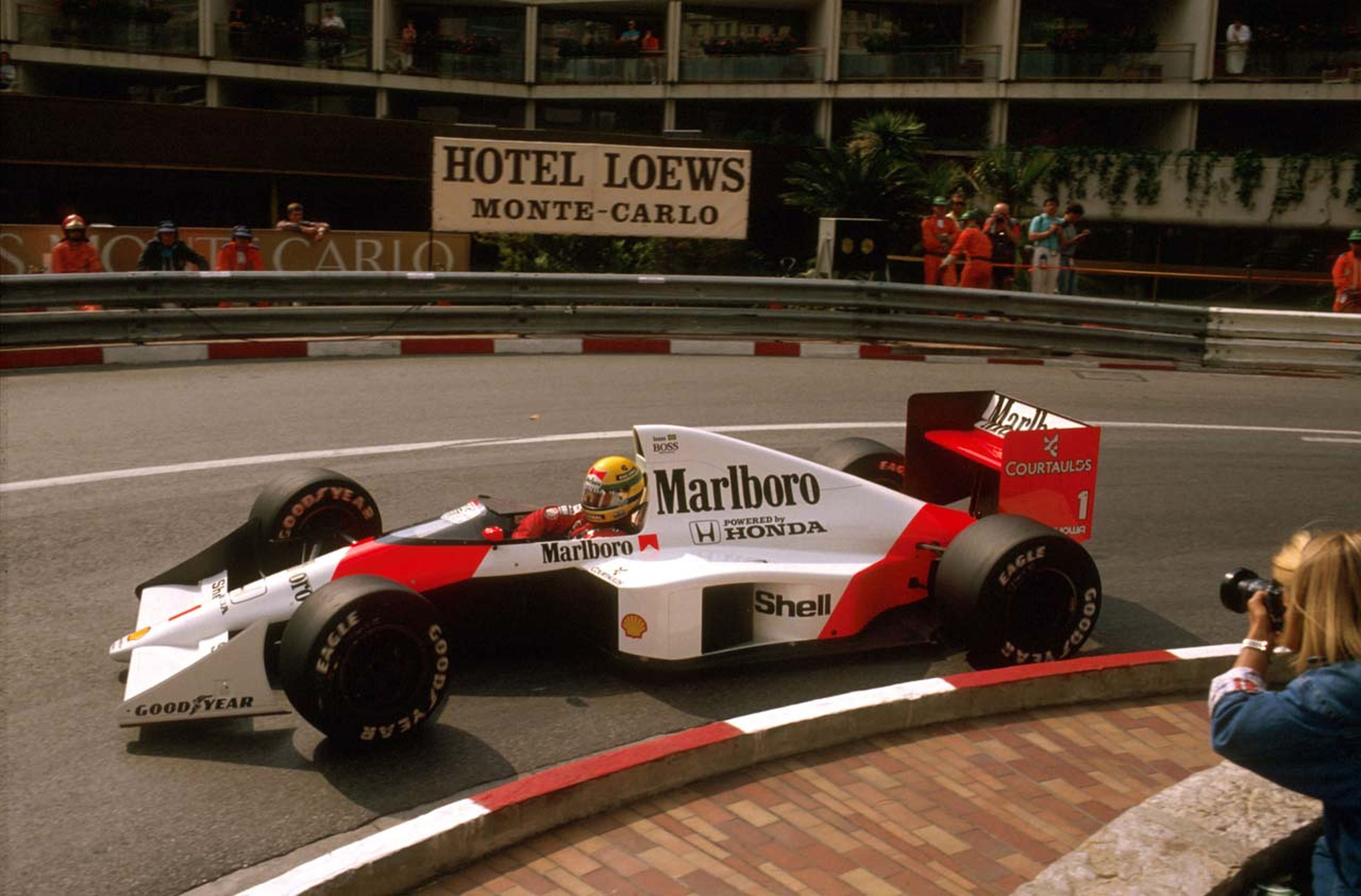 Senna, en el GP de Mónaco de 1989.