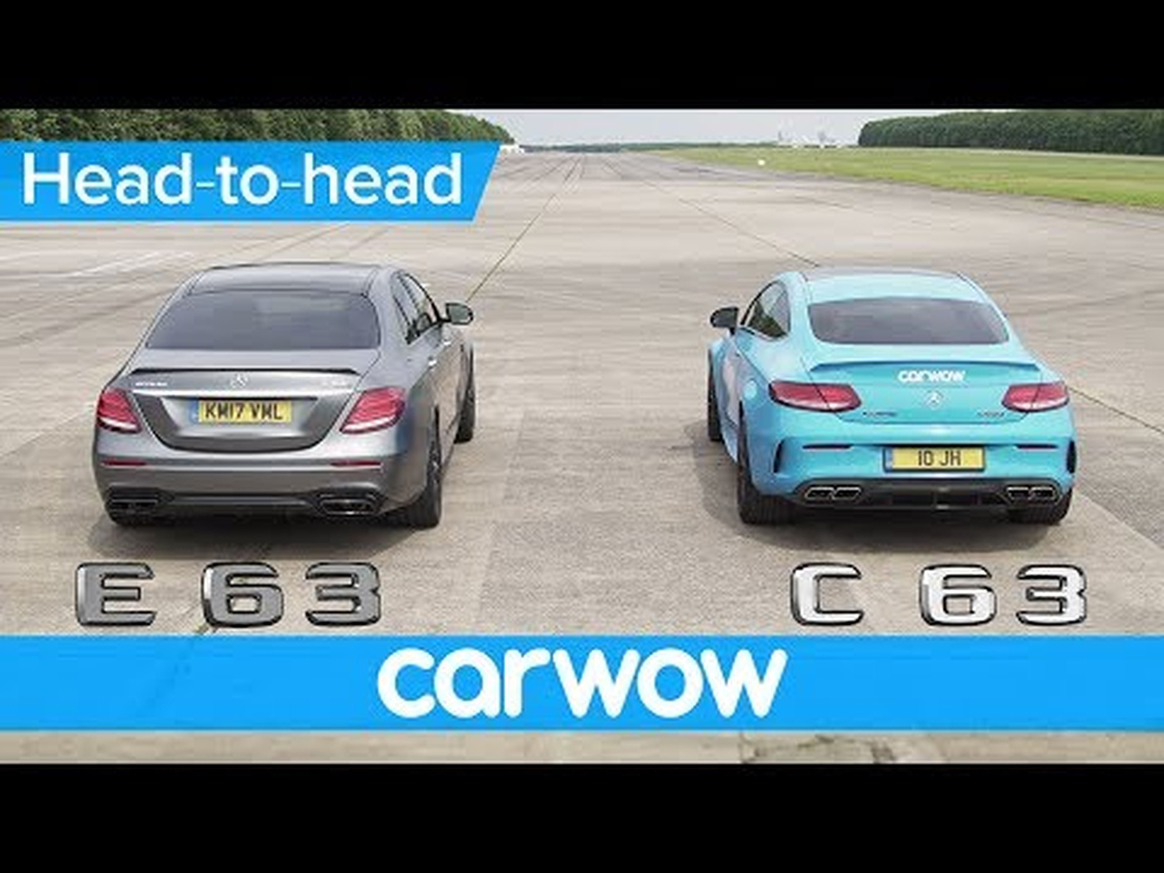 Mercedes-AMG E63 S vs C63 S drag race & rolling race - is there really much difference? | Head2Head