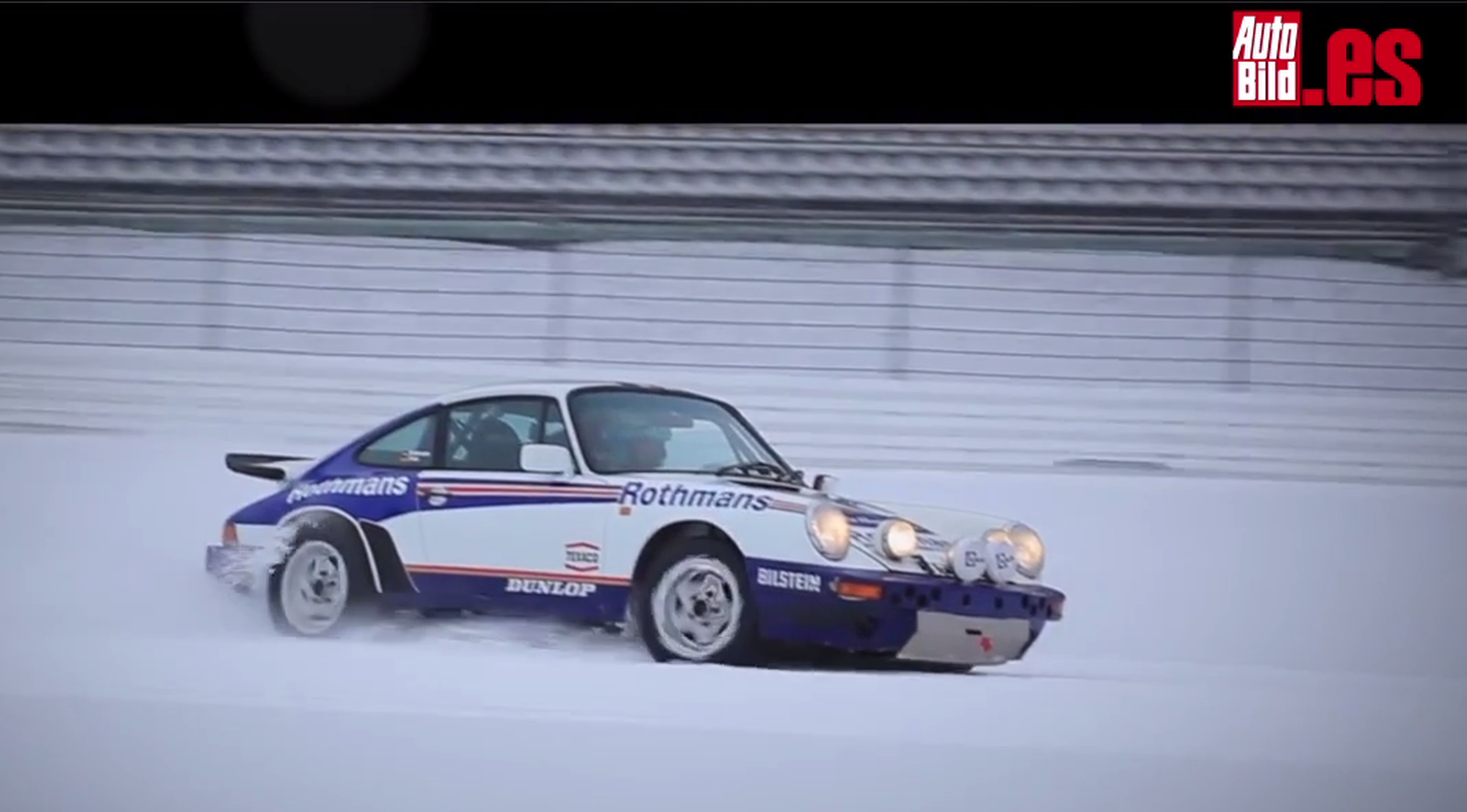Porsche 911 SCRS: drift de locos en un Nürburgring nevado