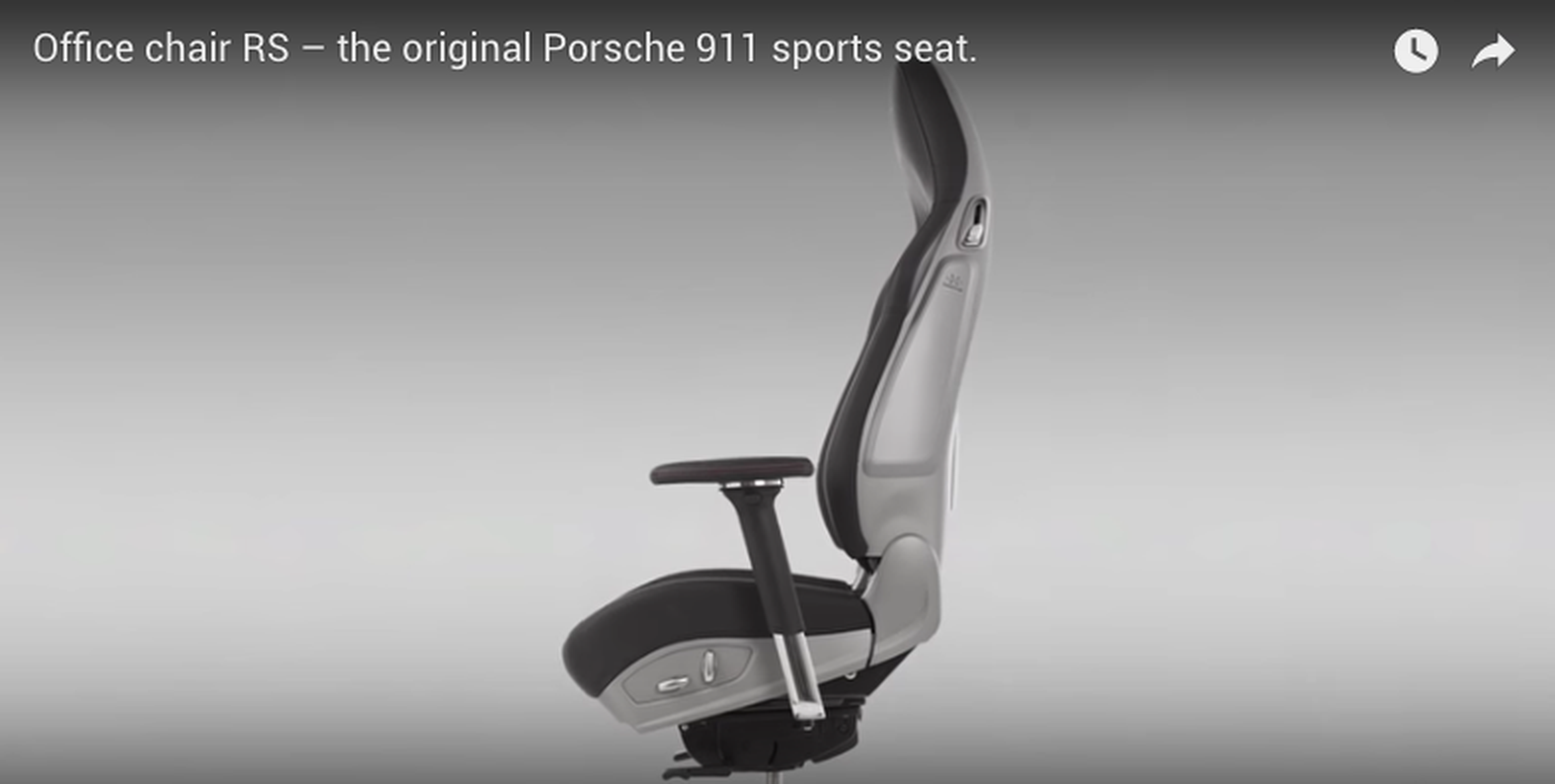 La silla de oficina de Porsche inspirada en el 911