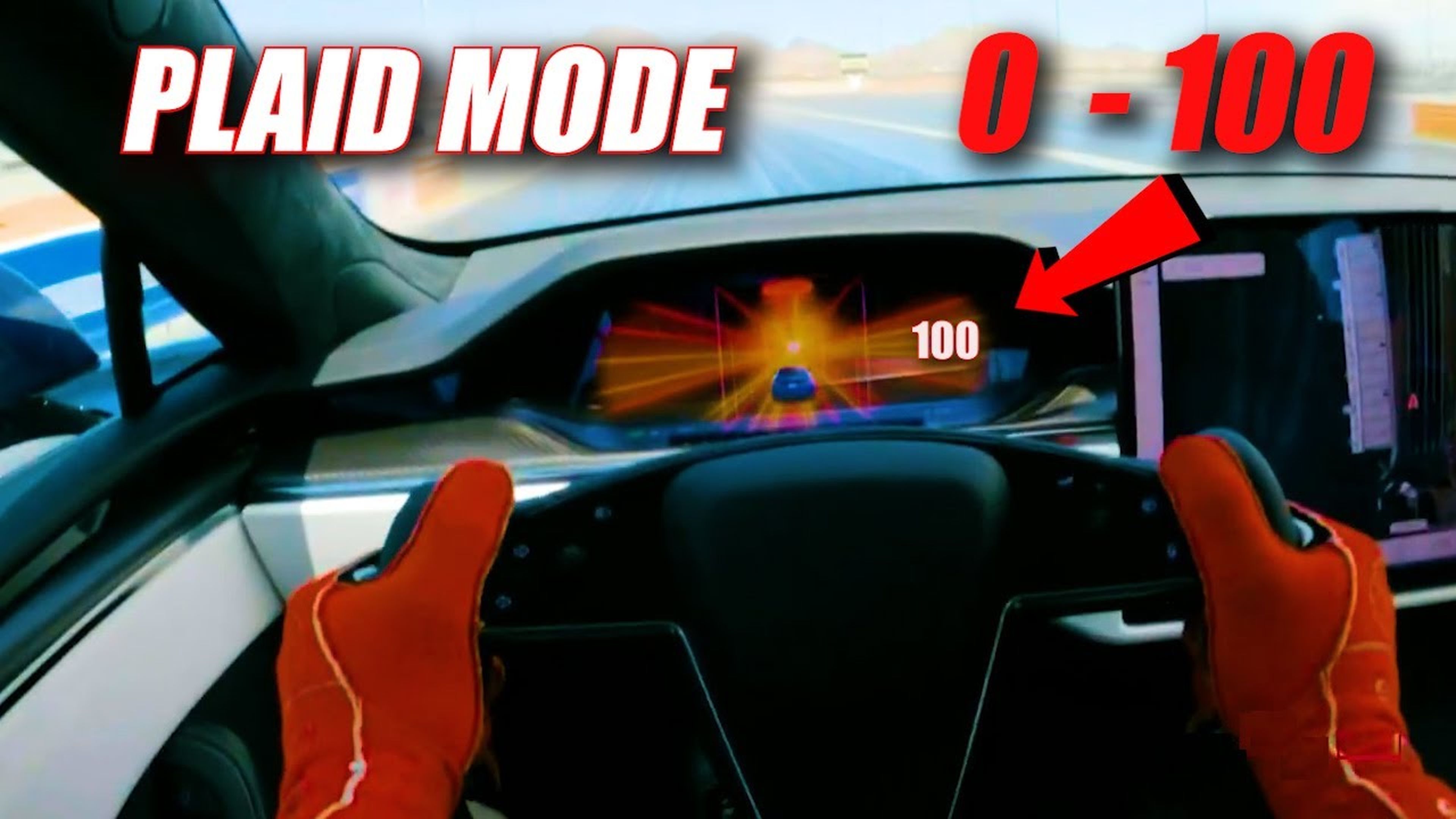 Tesla Plaid 0 to 100mph Acceleration!